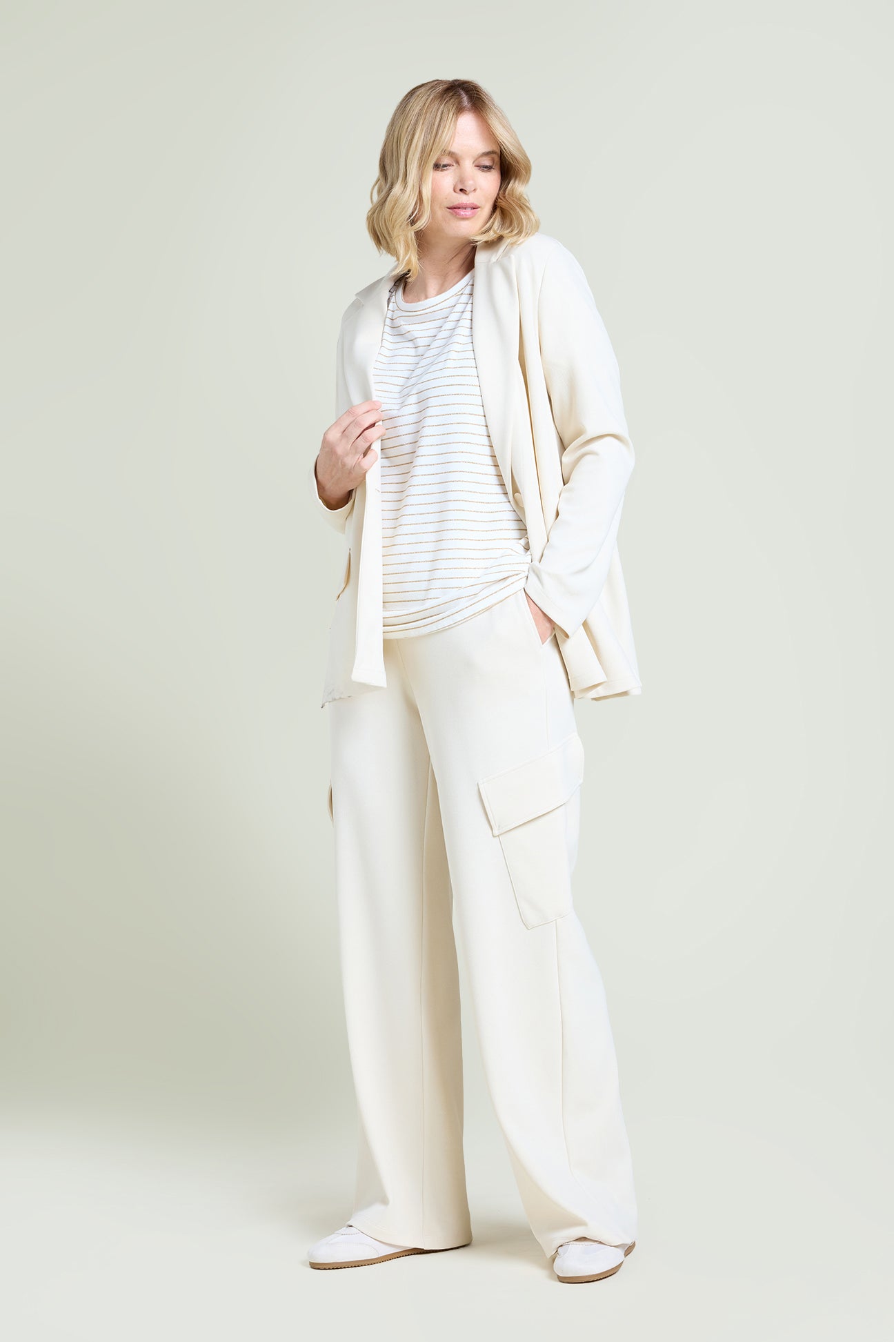 T-SHIRT A RIGHE LUREX