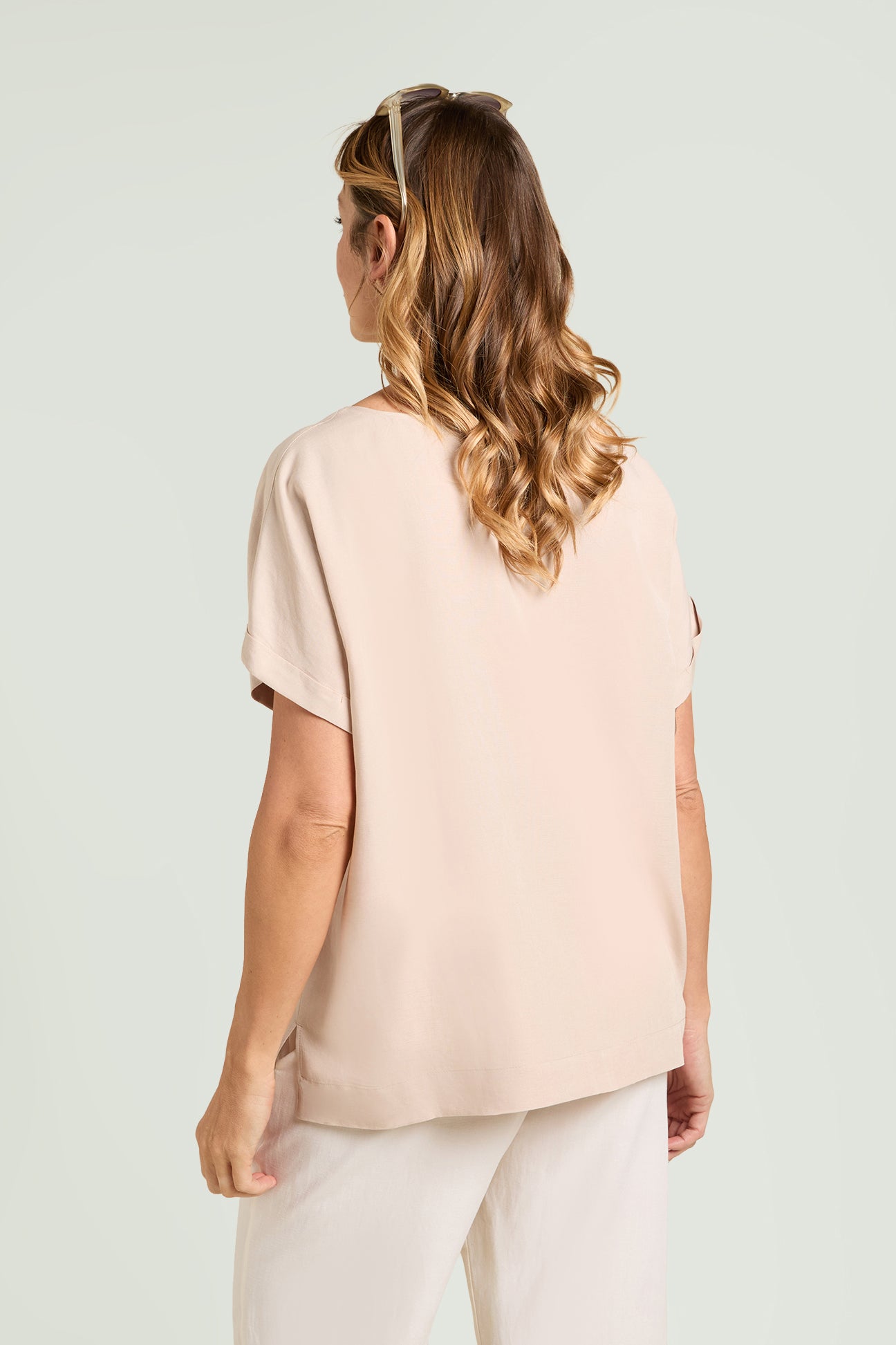 BLUSA IN LINO-VISCOSA