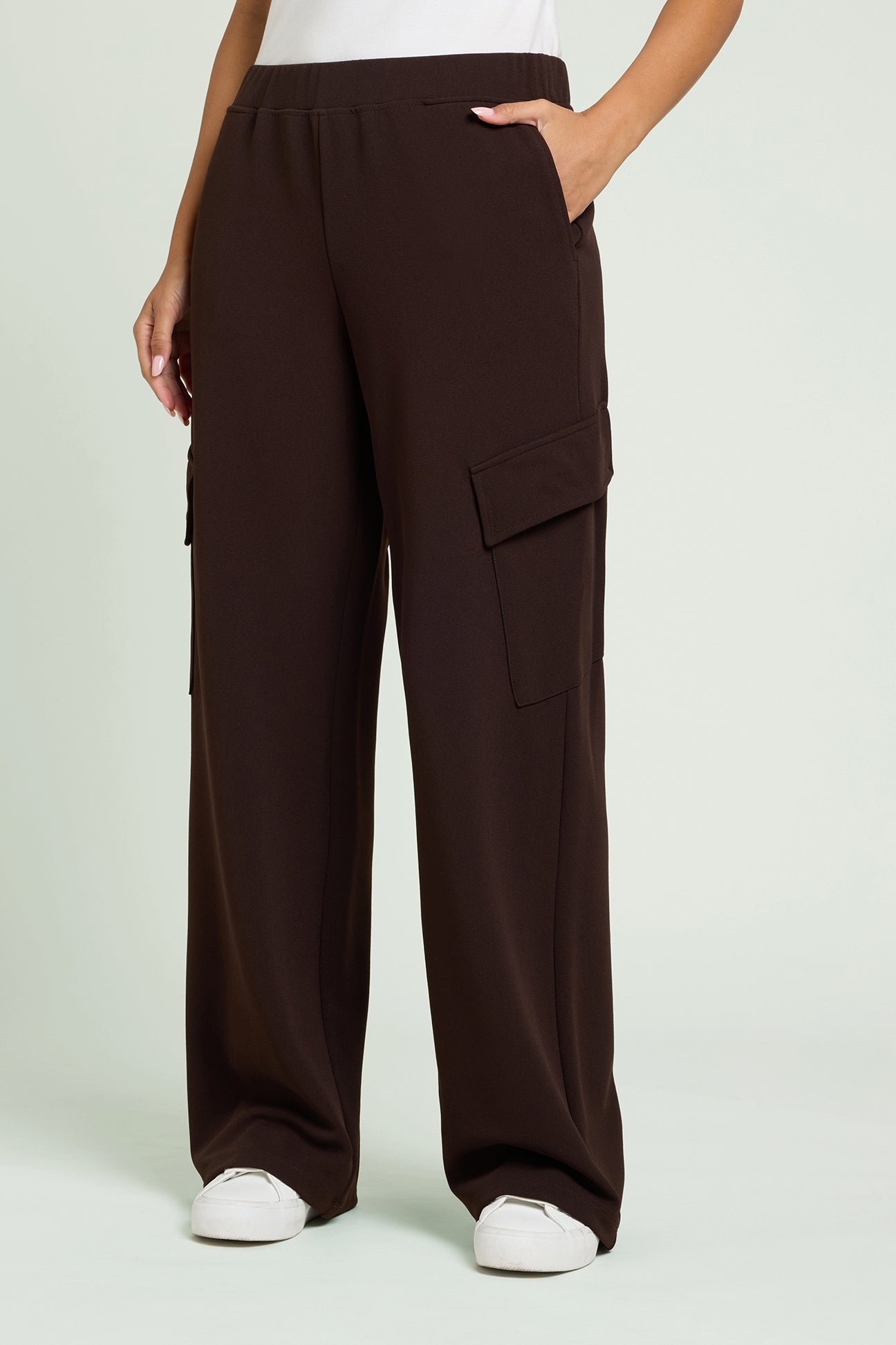 PANTALONI CARGO IN SCUBA TWILL