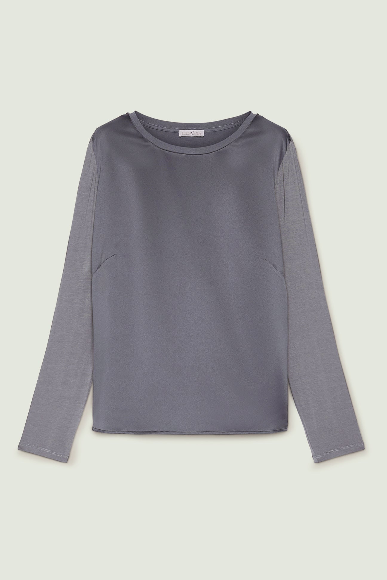 T-SHIRT IN RASO E JERSEY