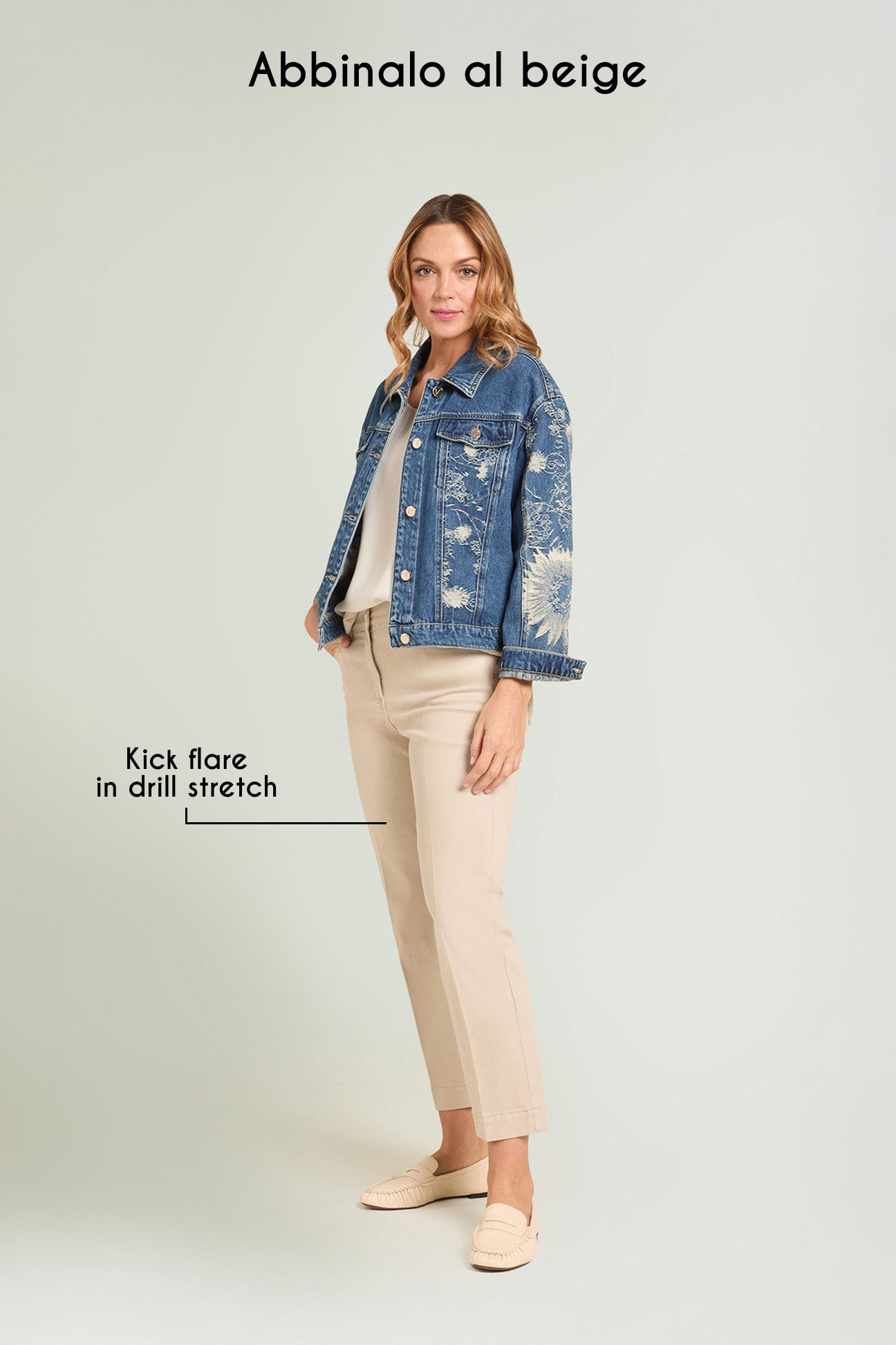 GIUBBOTTO IN DENIM JACQUARD