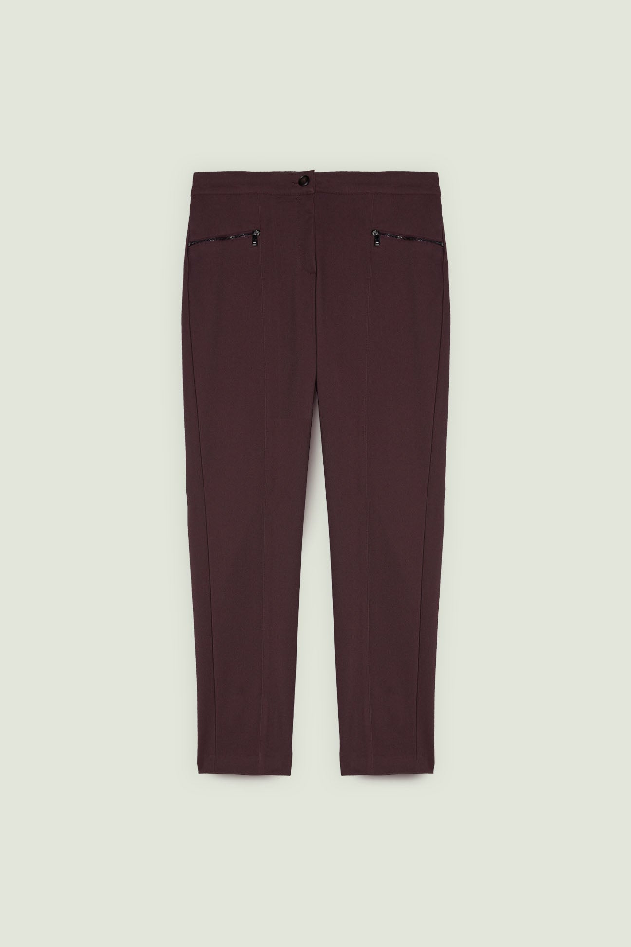 PANTALONI SKINNY CON ZIP