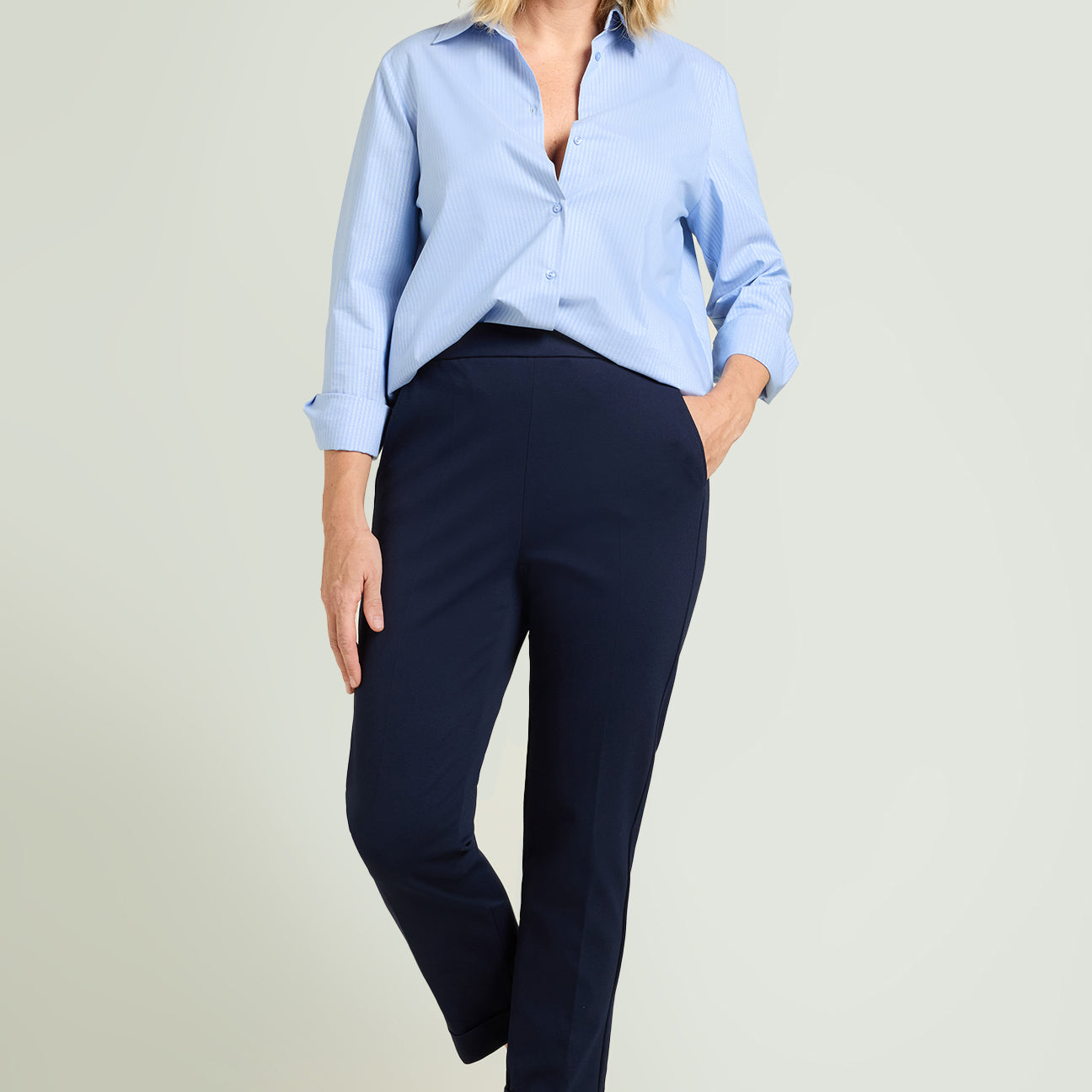 PANTALONI PULL-ON CHINOS IN PUNTO MILANO