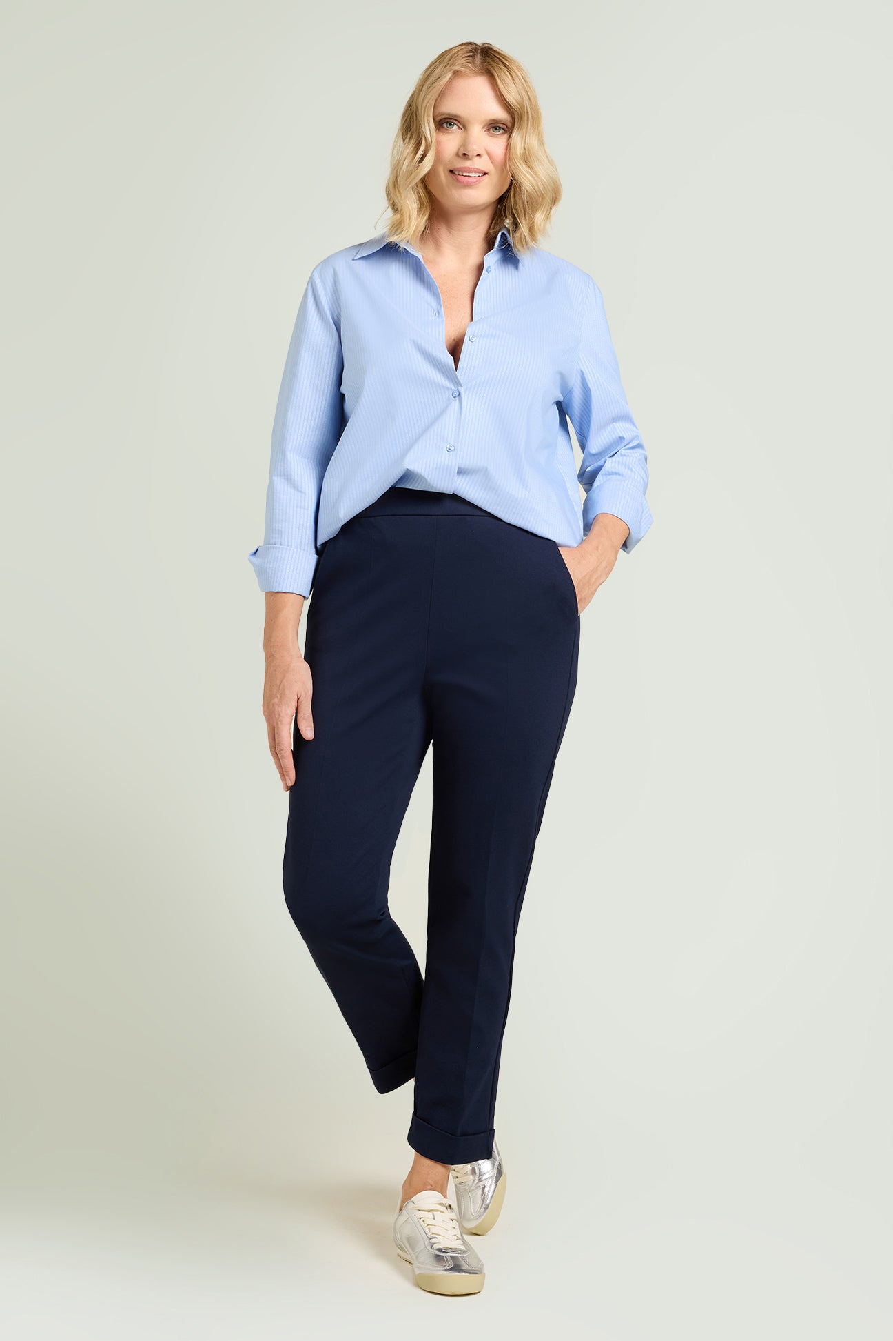 PANTALONI PULL-ON CHINOS IN PUNTO MILANO