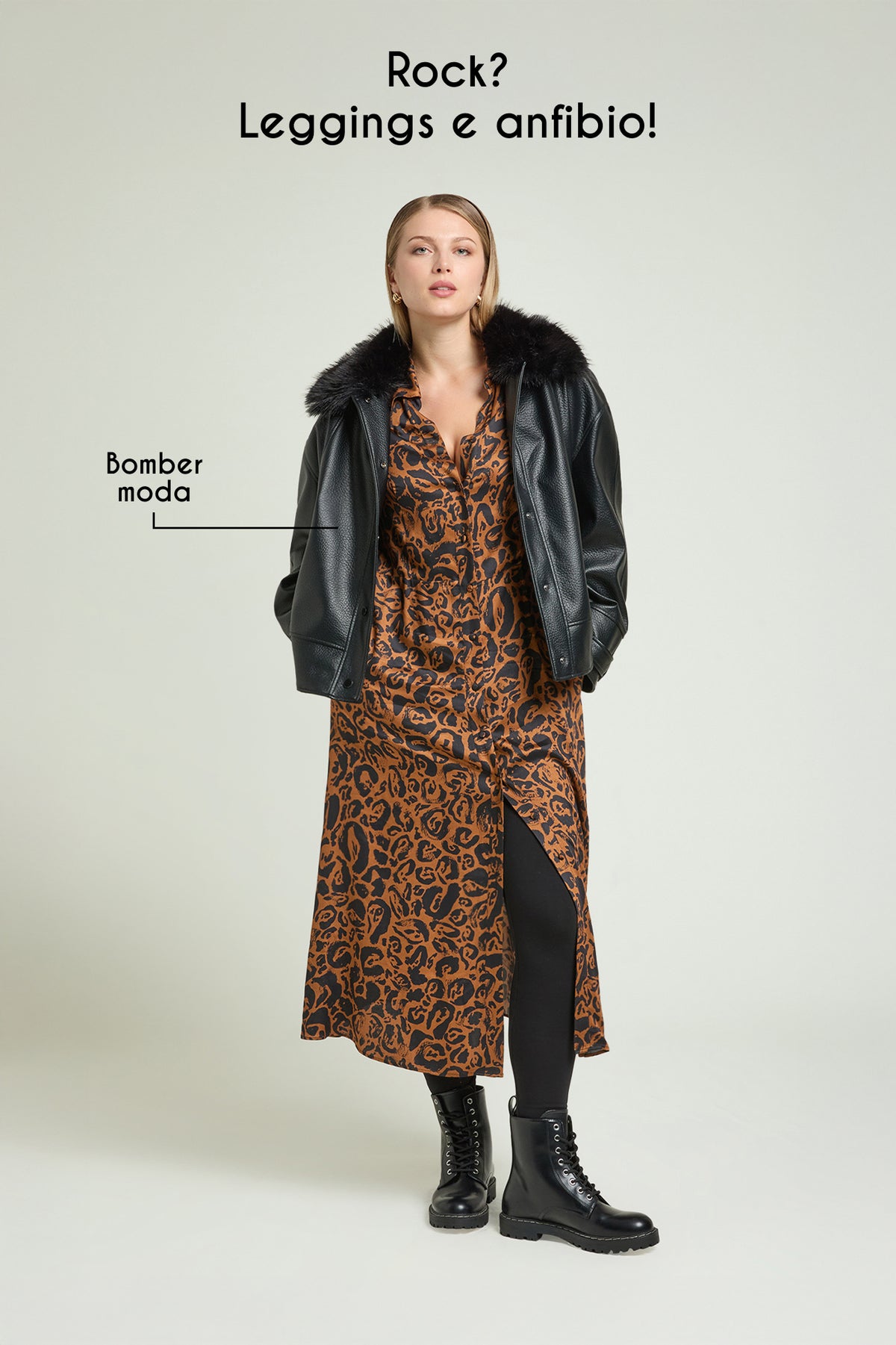 ABITO ANIMALIER IN SATIN