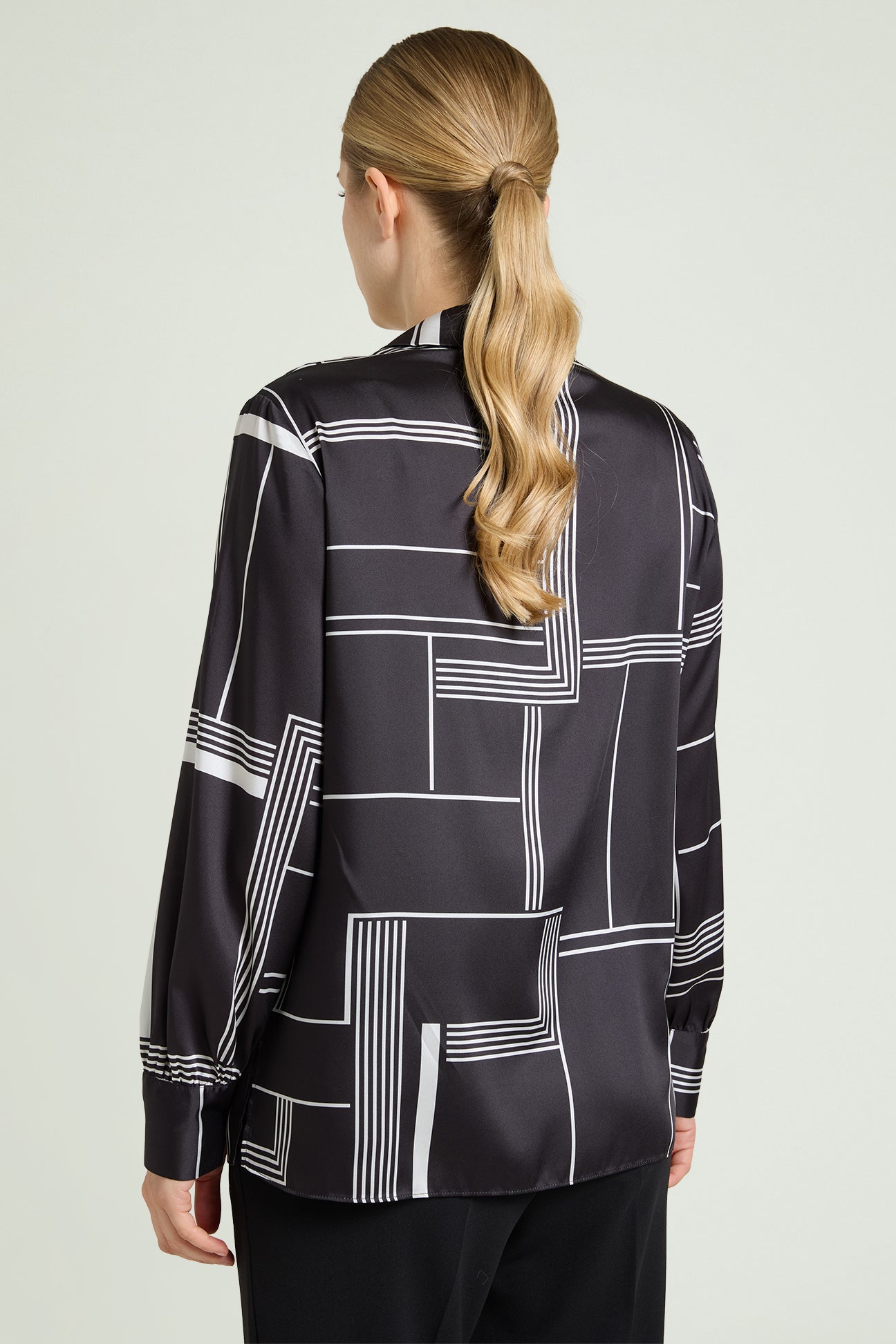 CAMICIA IN  SATIN STAMPATO