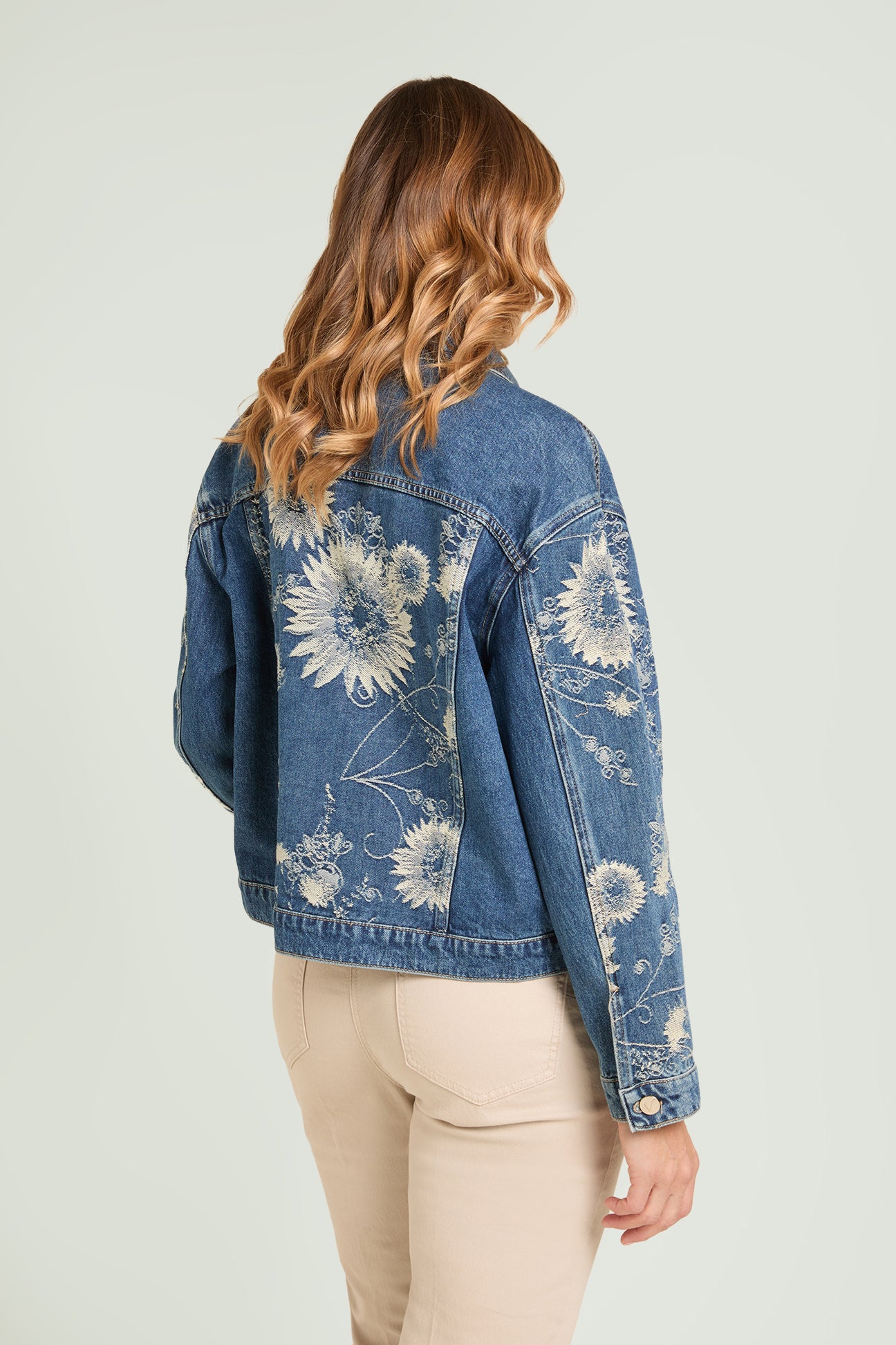 GIUBBOTTO IN DENIM JACQUARD