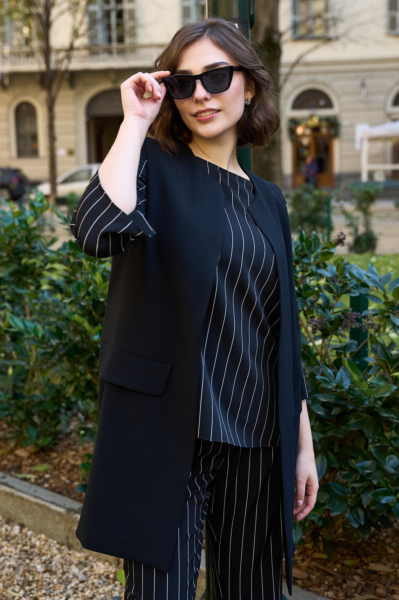 GILET IN CREPE CADY