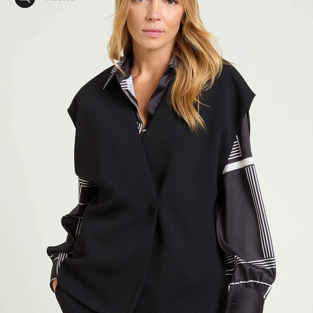 GILET IN CREPE