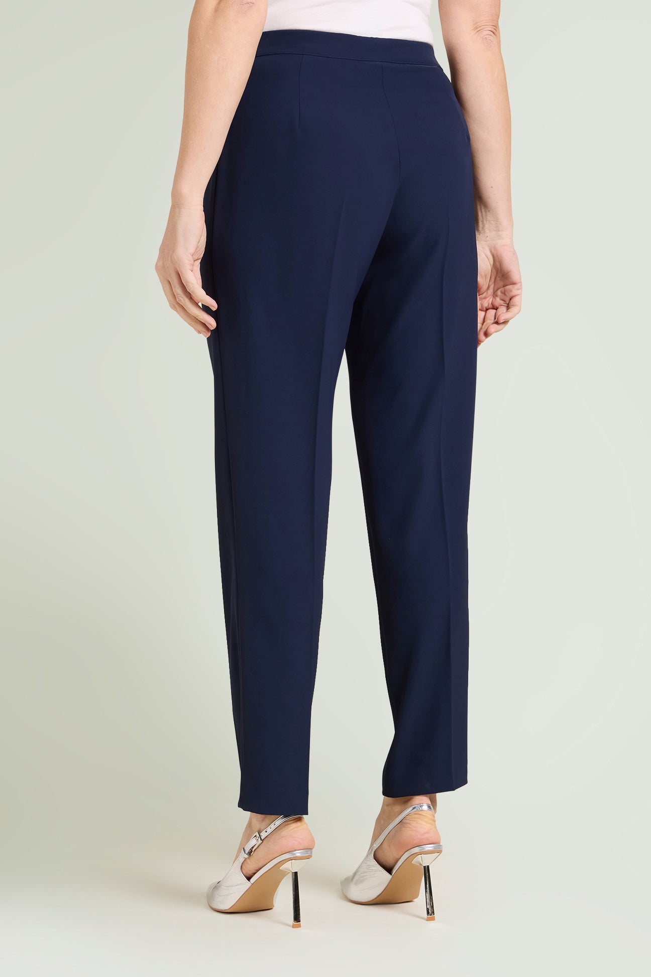 PANTALONI A SIGARETTA IN CADY