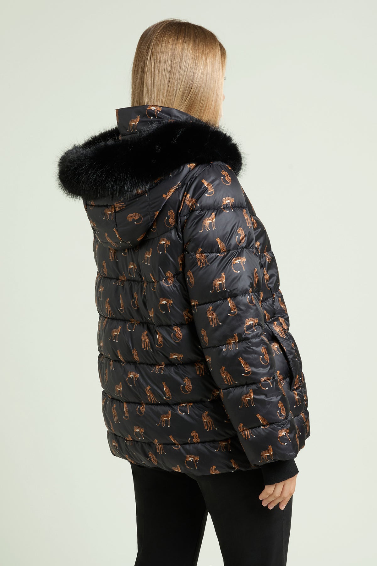 PIUMINO REVERSIBILE CON STAMPA ANIMALIER