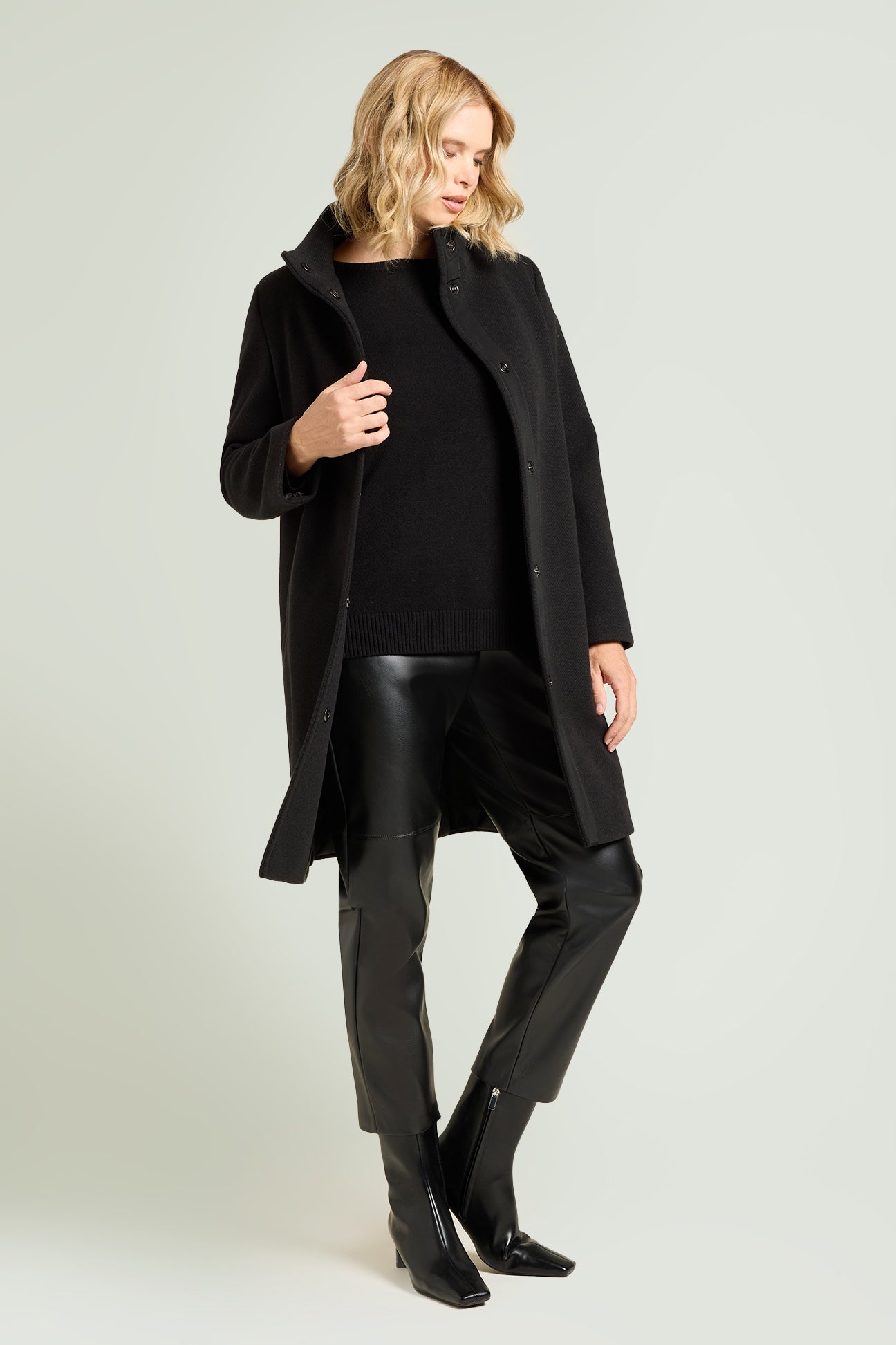 MAGLIA WINTER TOUCH CON COLLO STACCABILE