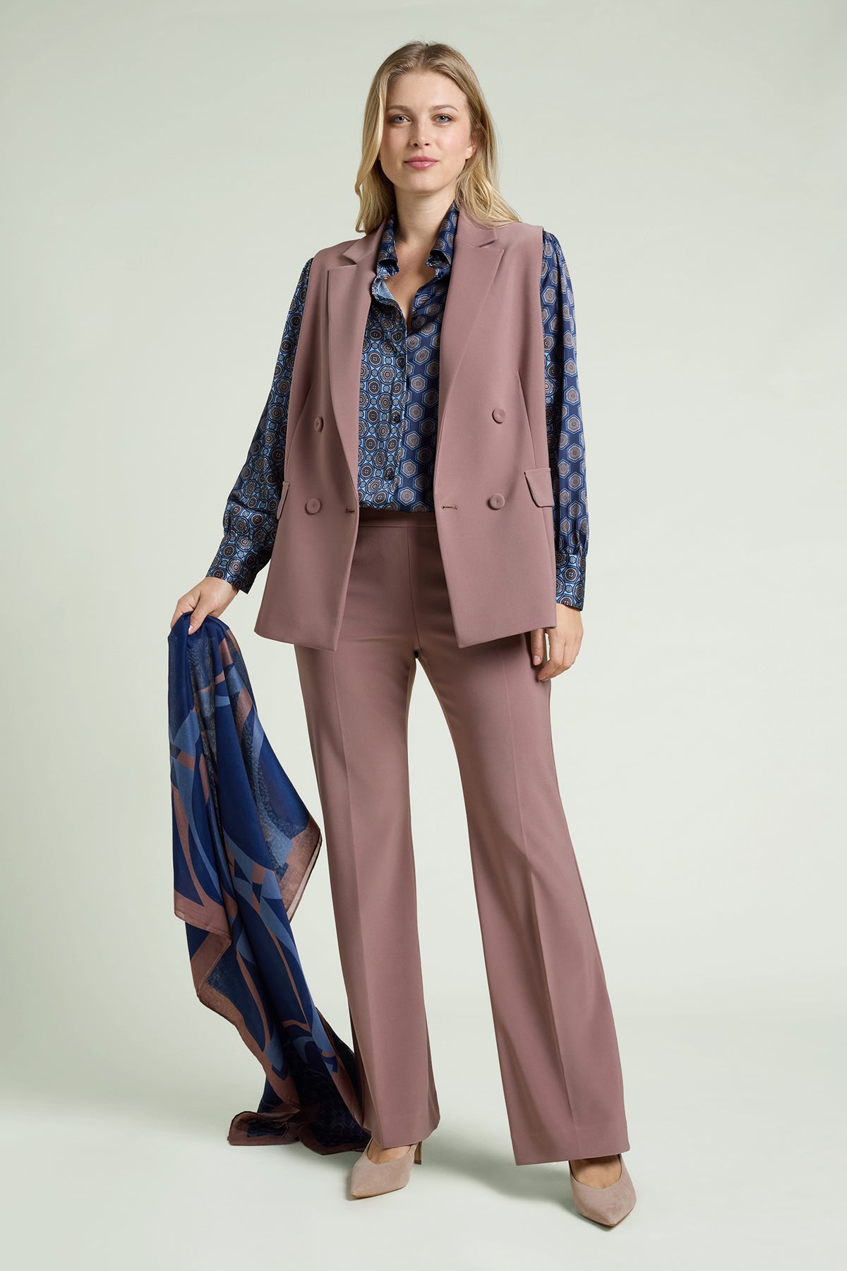 GIACCA-GILET IN COMPACT STRETCH