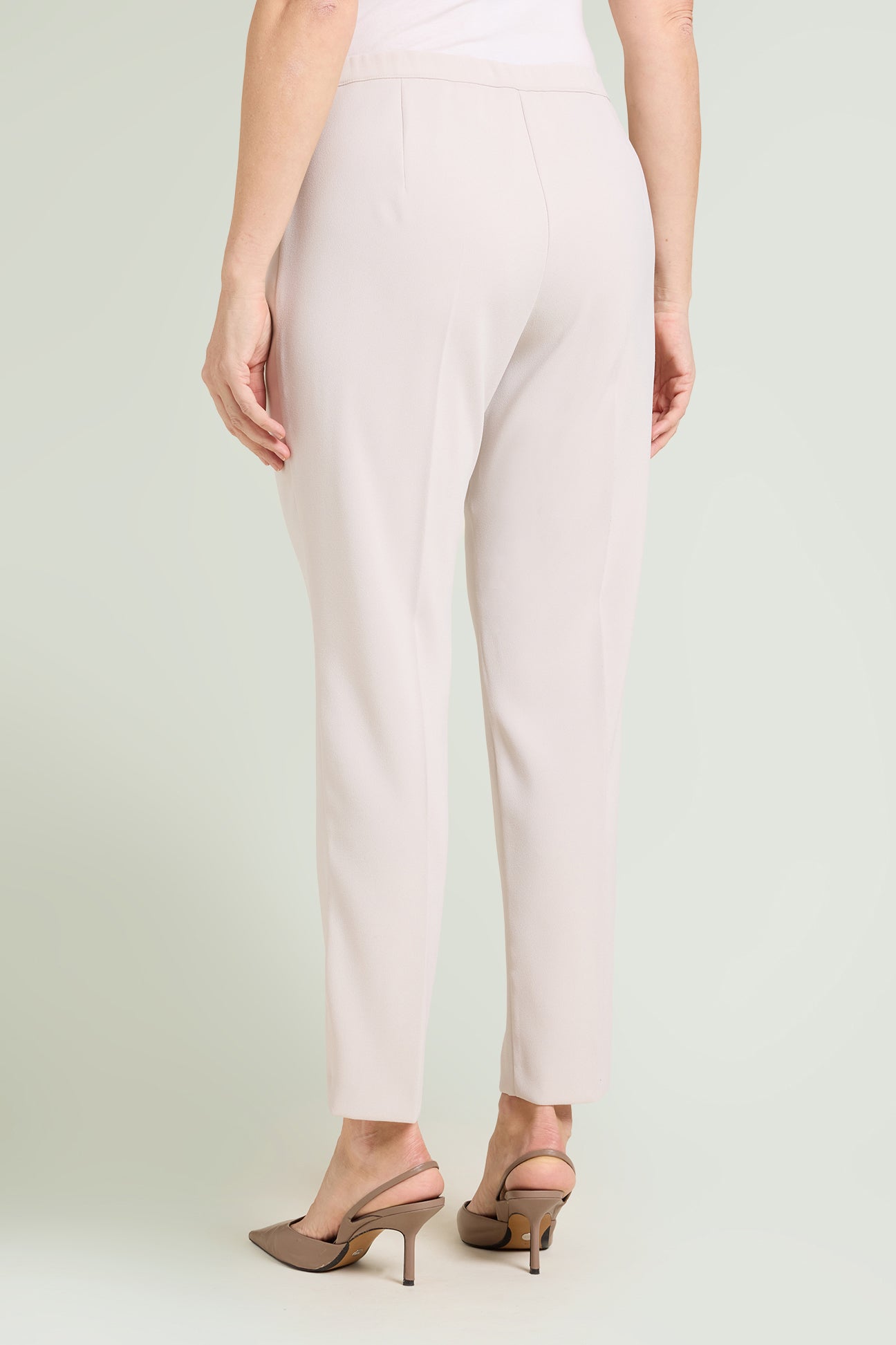 PANTALONI A SIGARETTA IN CREPE CADY