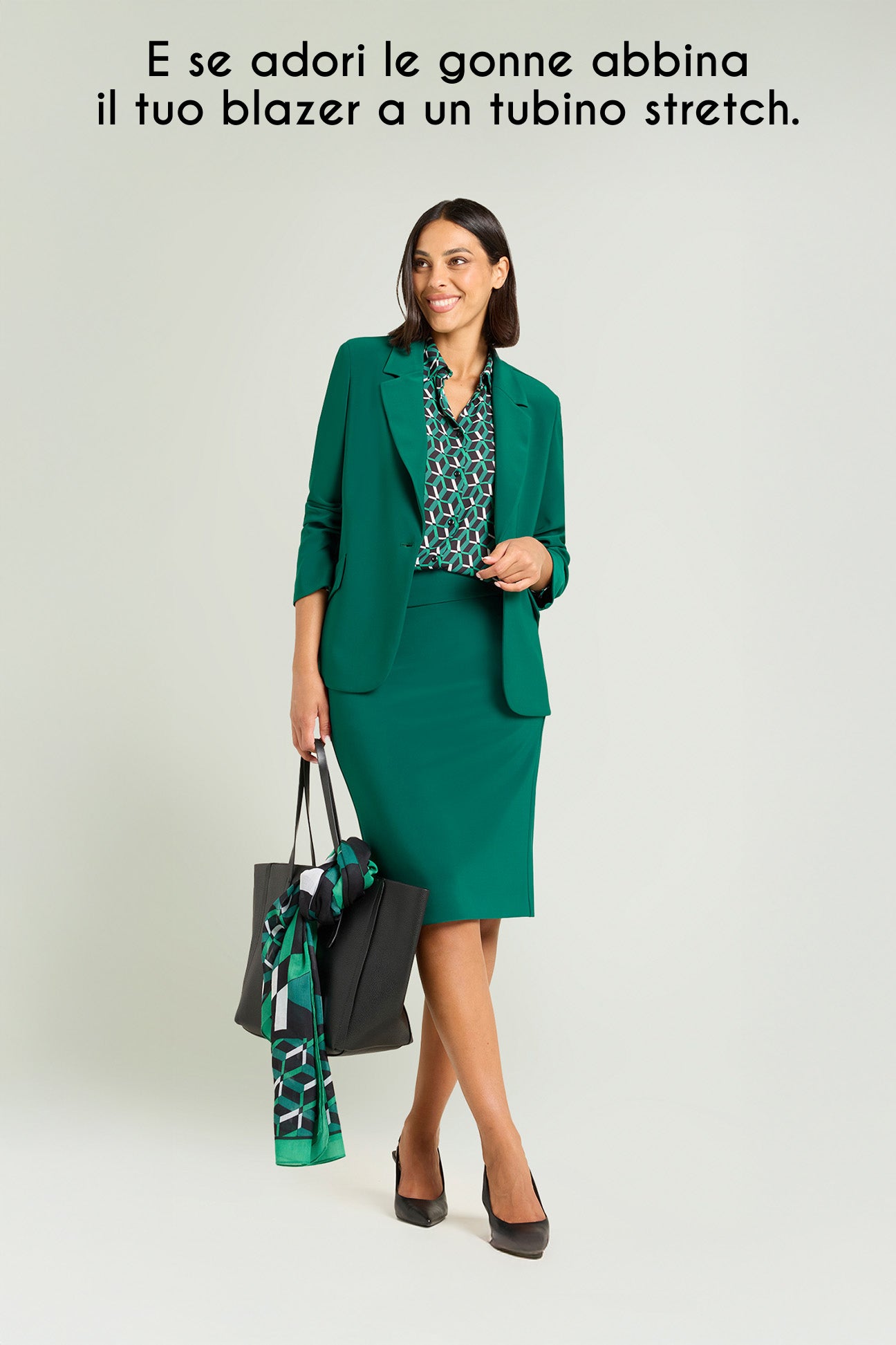 BLAZER IN COMPATTO STRETCH