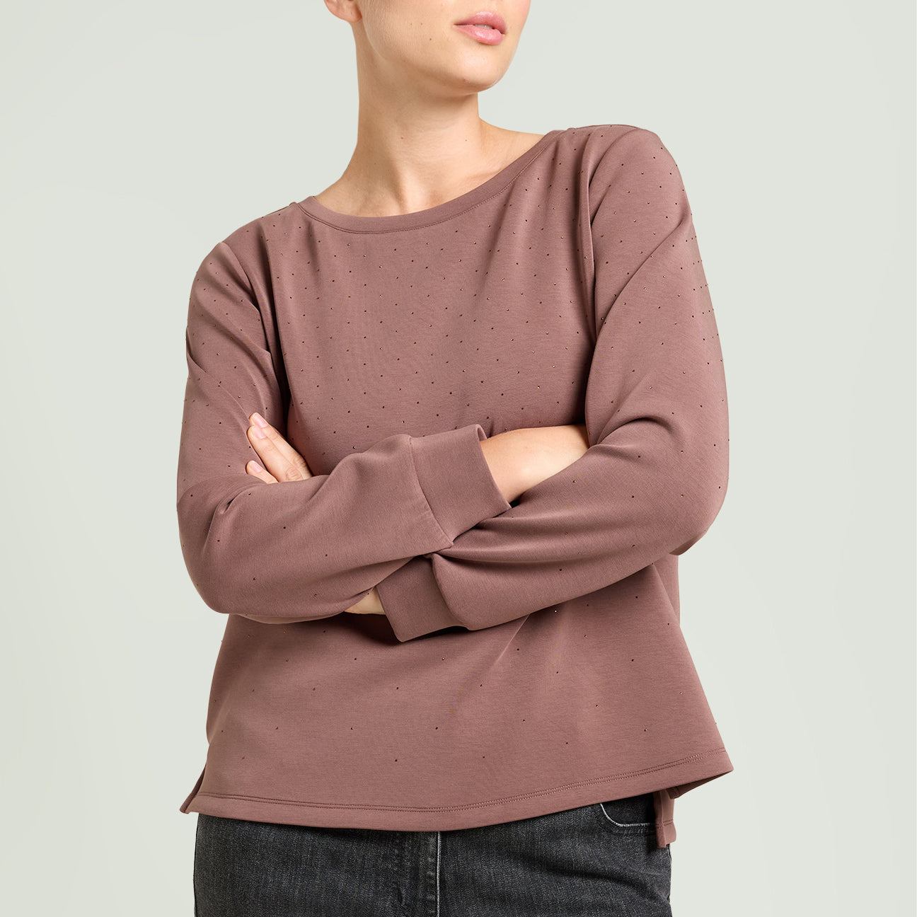 FELPA CON PUNTI LUCE