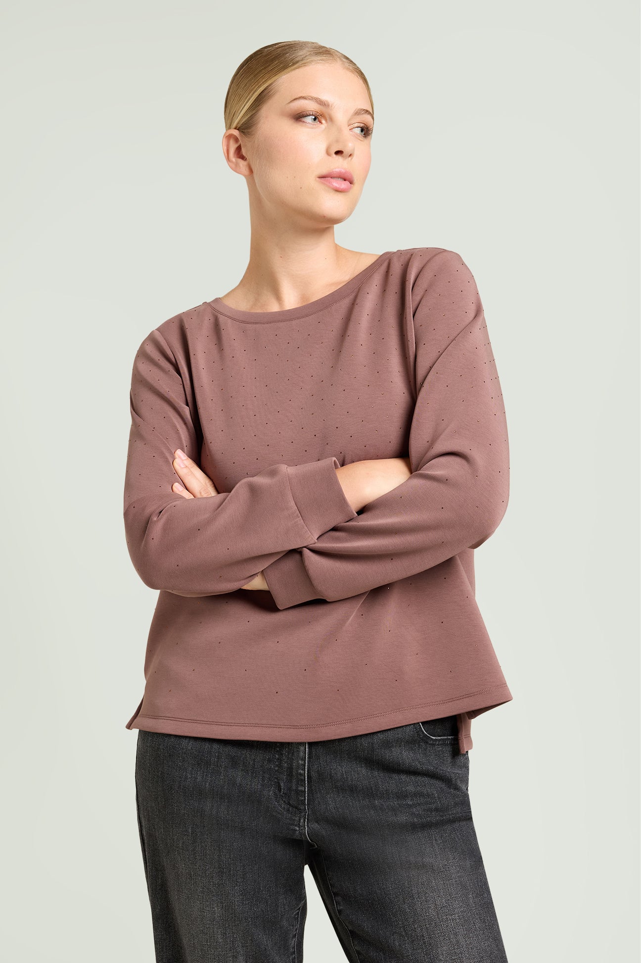 FELPA CON PUNTI LUCE