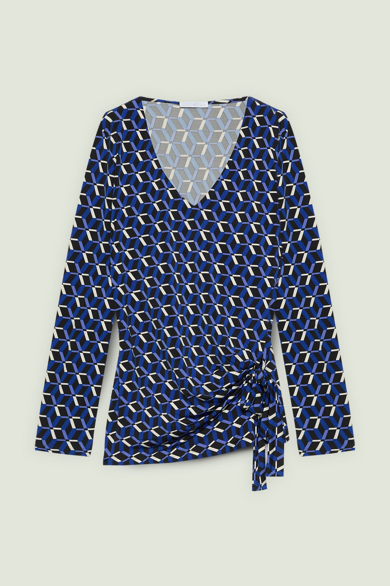 BLUSA STAMPATA IN JERSEY