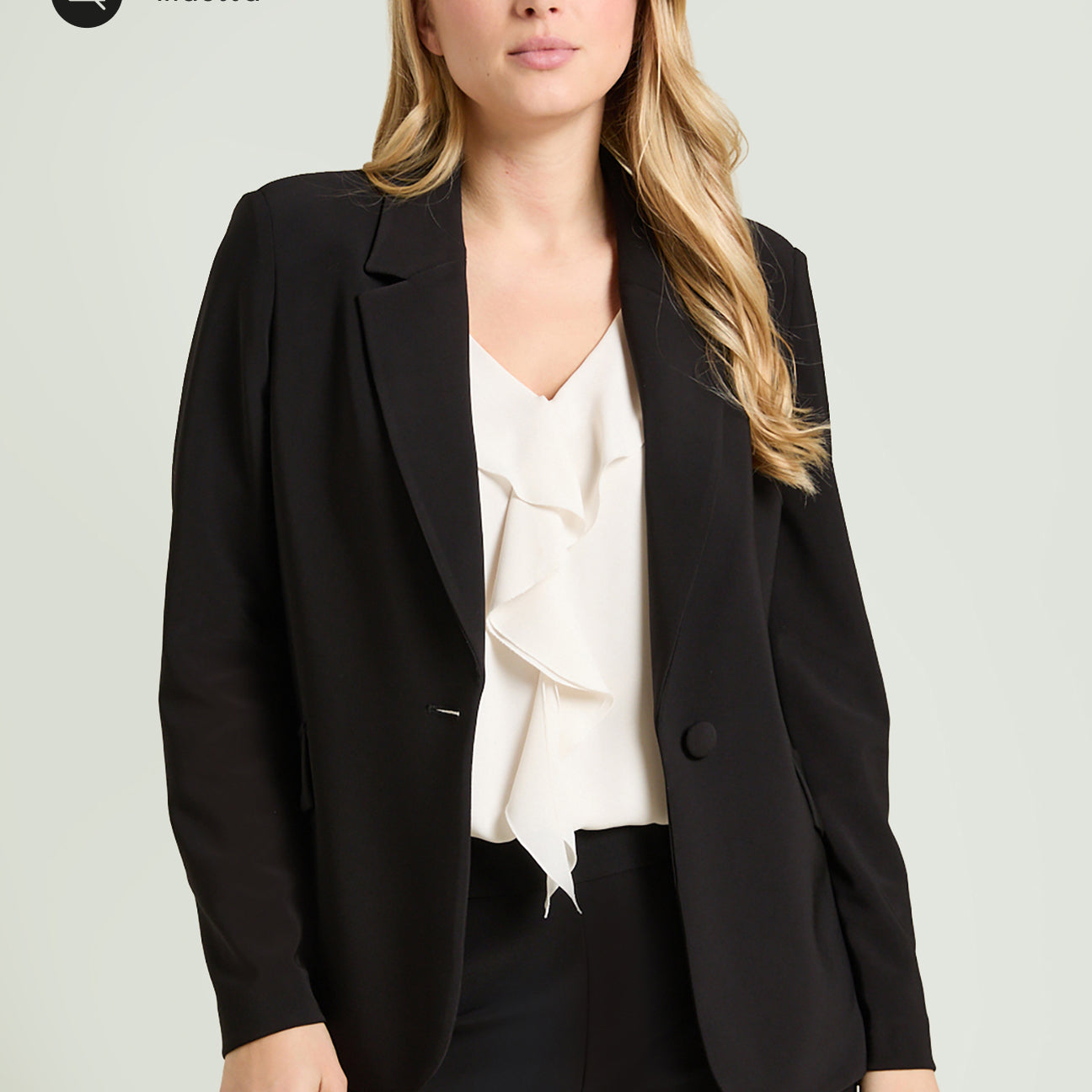 BLAZER IN COMPACT STRETCH