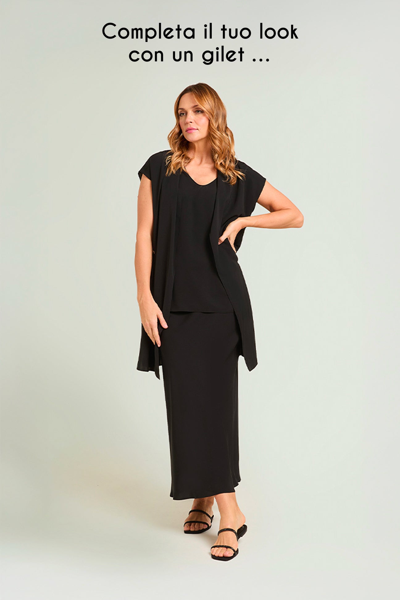 TOP IN TESSUTO FLUIDO SILKY TOUCH