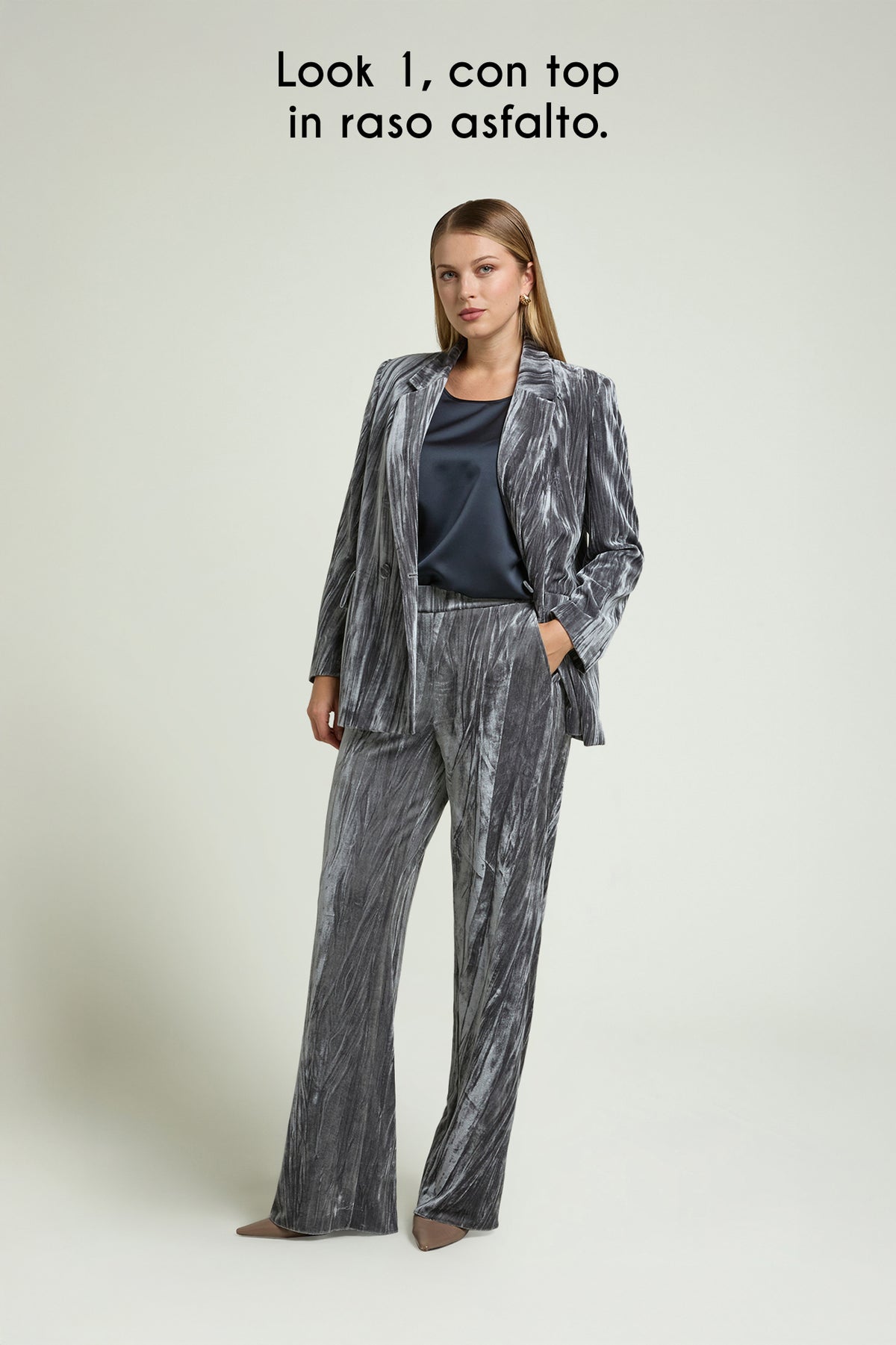 BLAZER IN VELLUTO FROISSE'