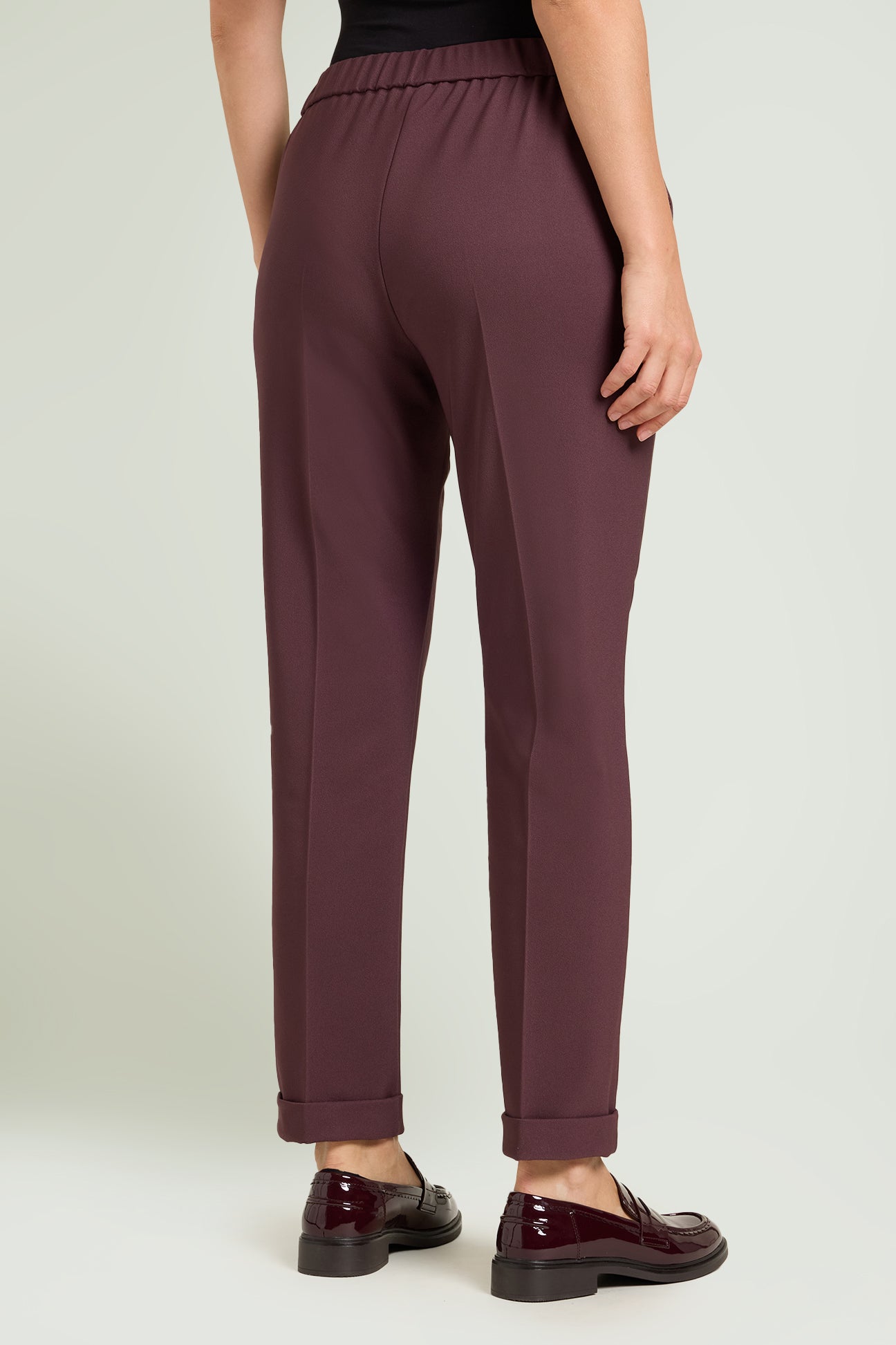 PANTALONI PULL-ON CHINOS CON RISVOLTO
