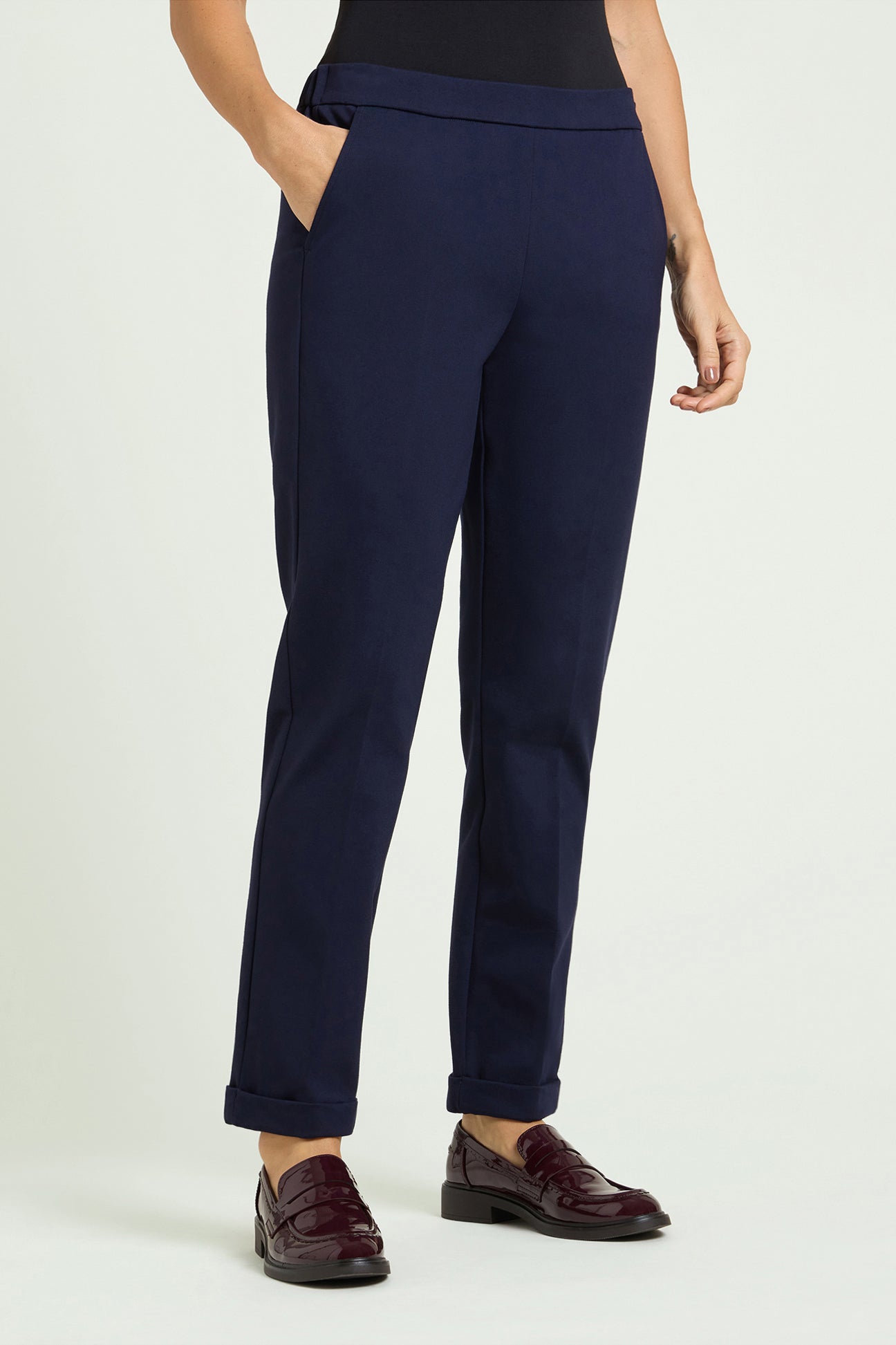 PANTALONI PULL-ON CHINOS IN PUNTO MILANO