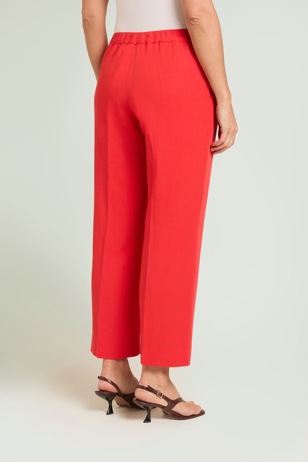 PANTALONI IN LINO-VISCOSA