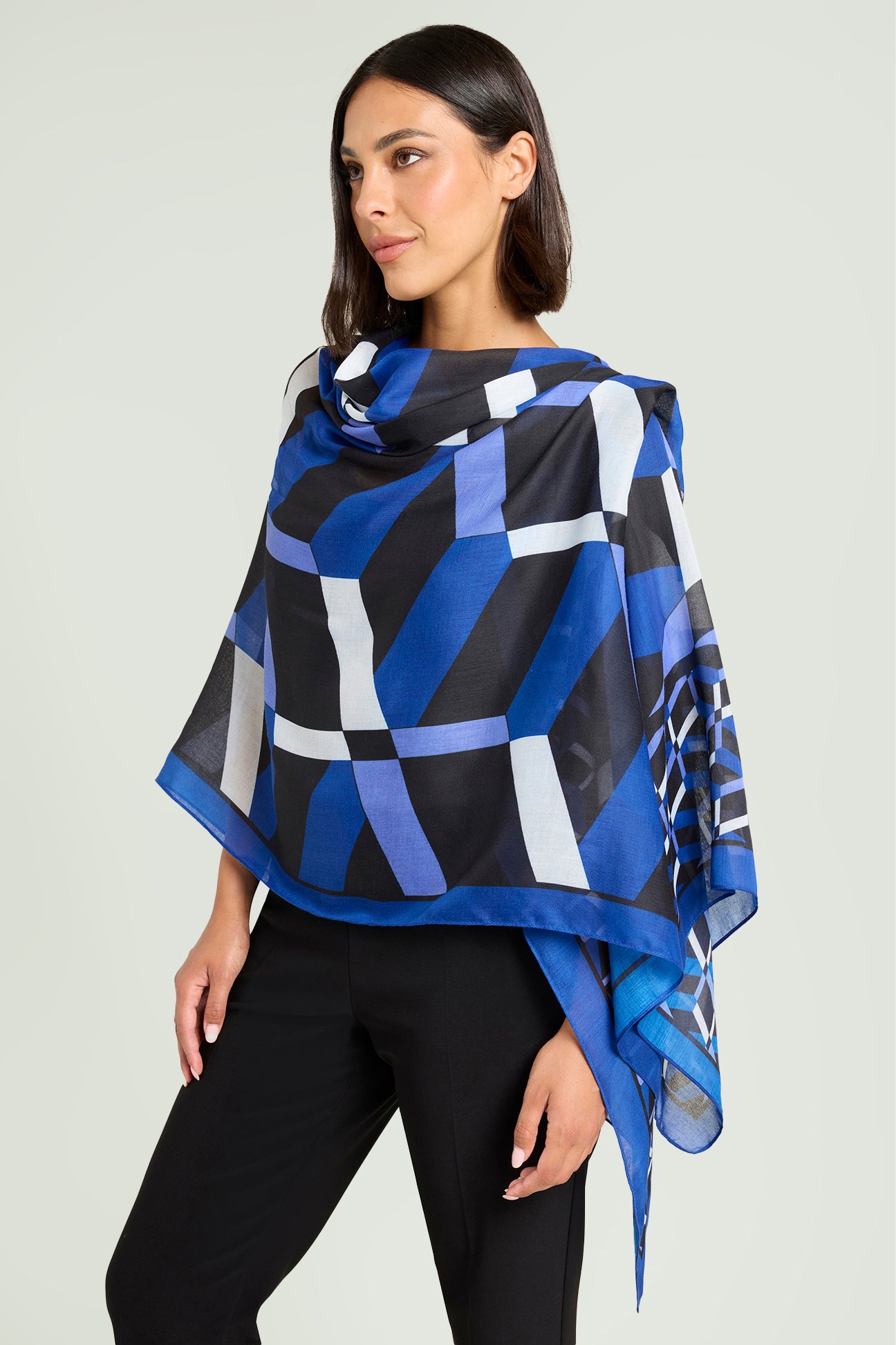 SCIARPA FOULARD STAMPATA