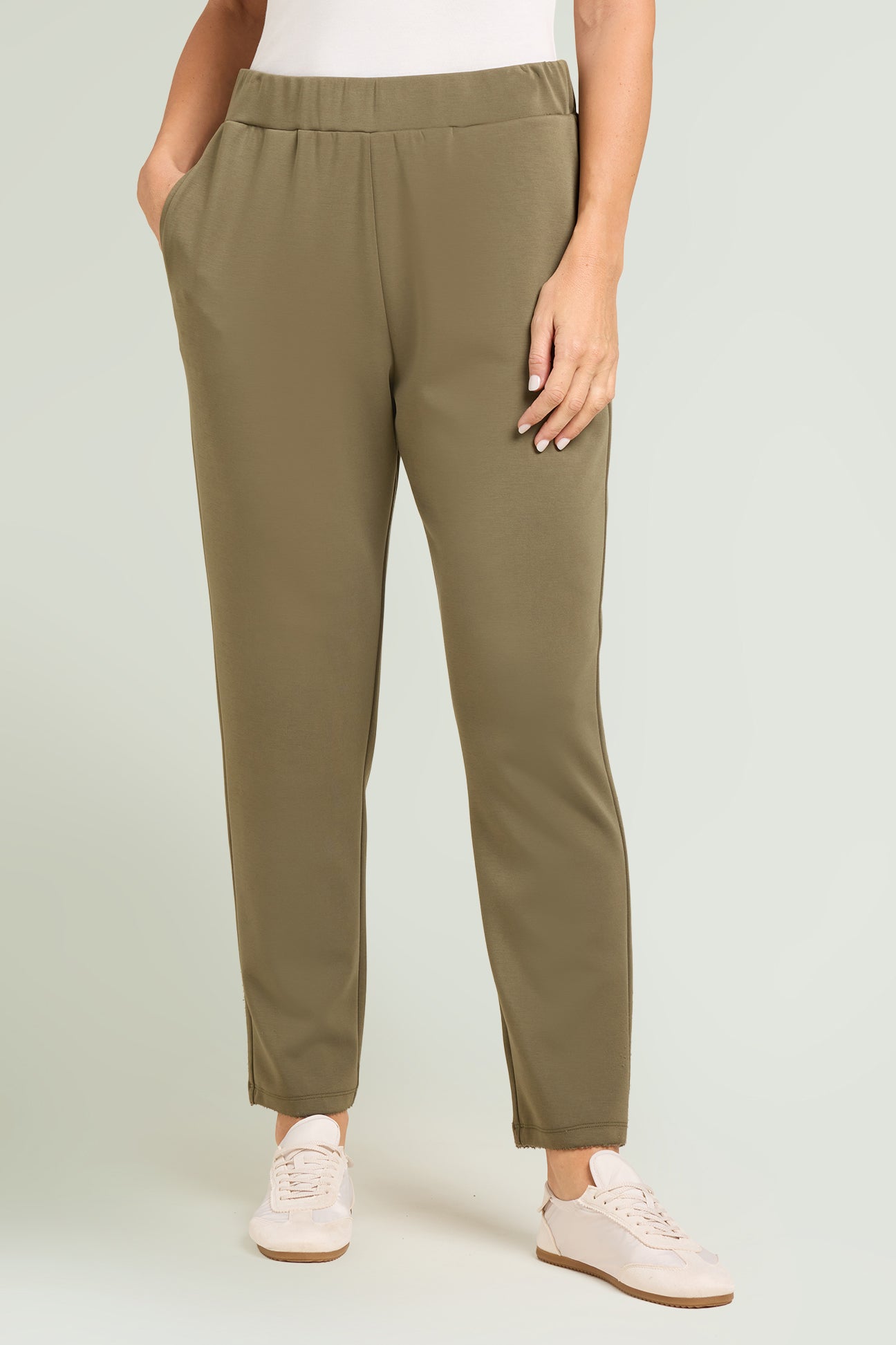 PANTALONI PULL-ON JOGGER IN JERSEY SCUBA