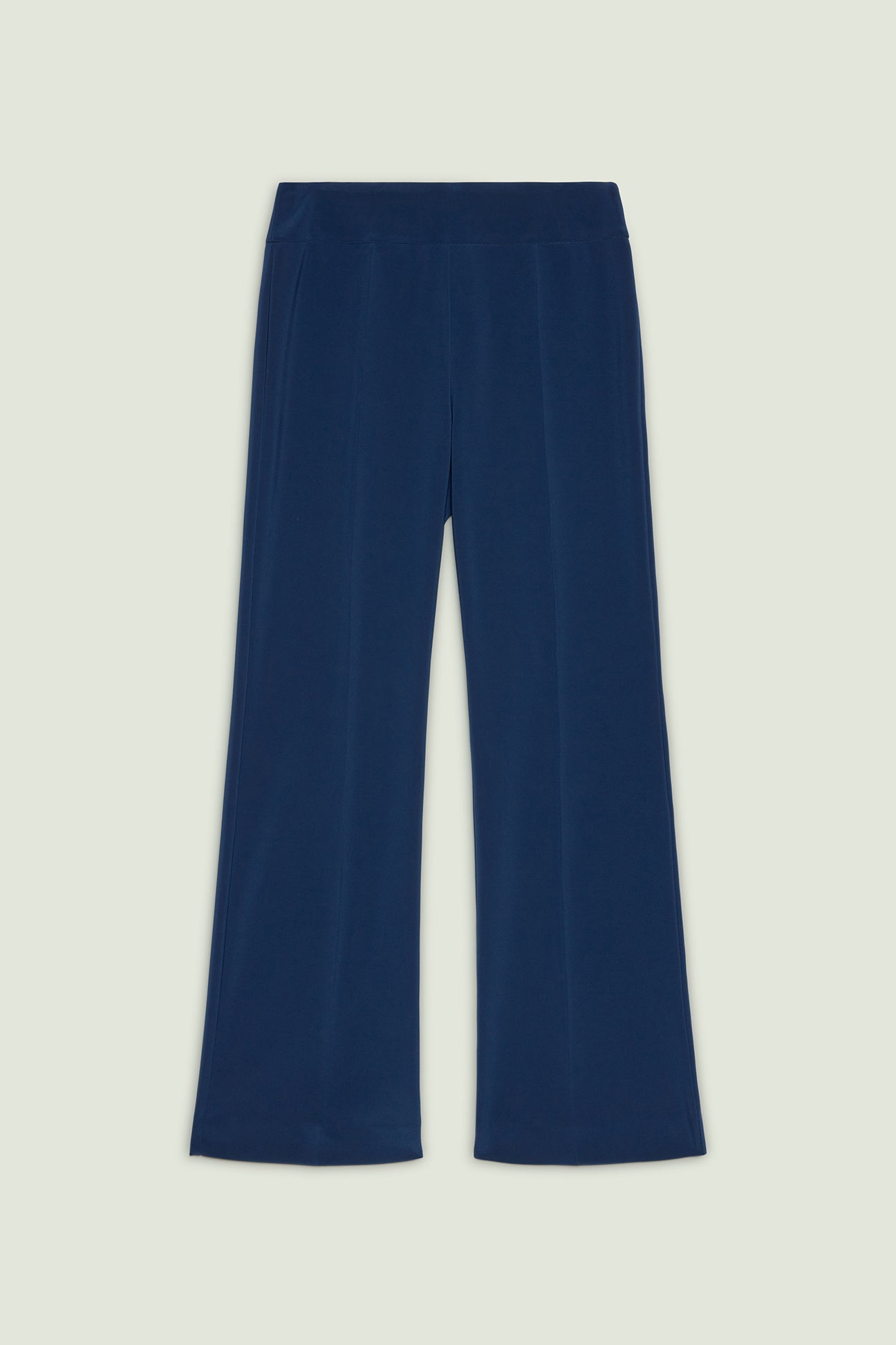 PANTALONI PULL-ON FLARE IN COMPACT STRETCH