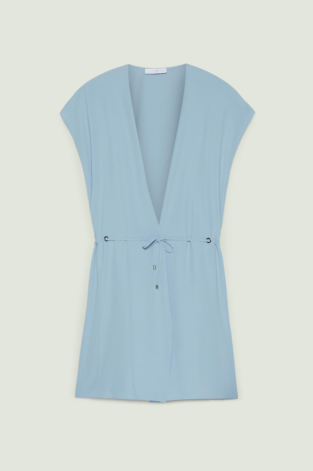 GILET IN TESSUTO FLUIDO SILKY TOUCH