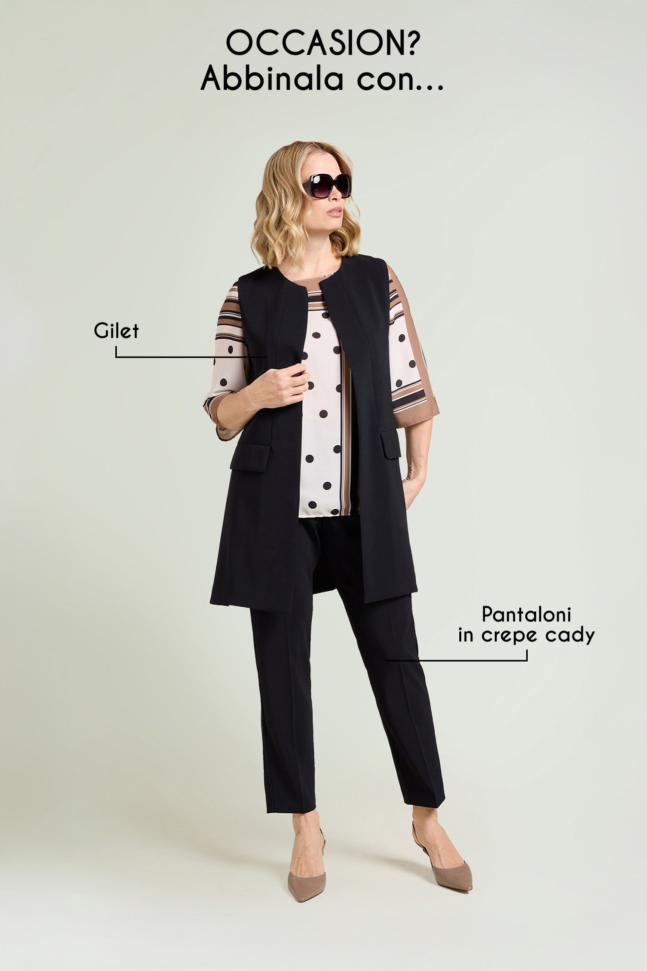 BLUSA IN DOPPIA GEORGETTE STAMPATA