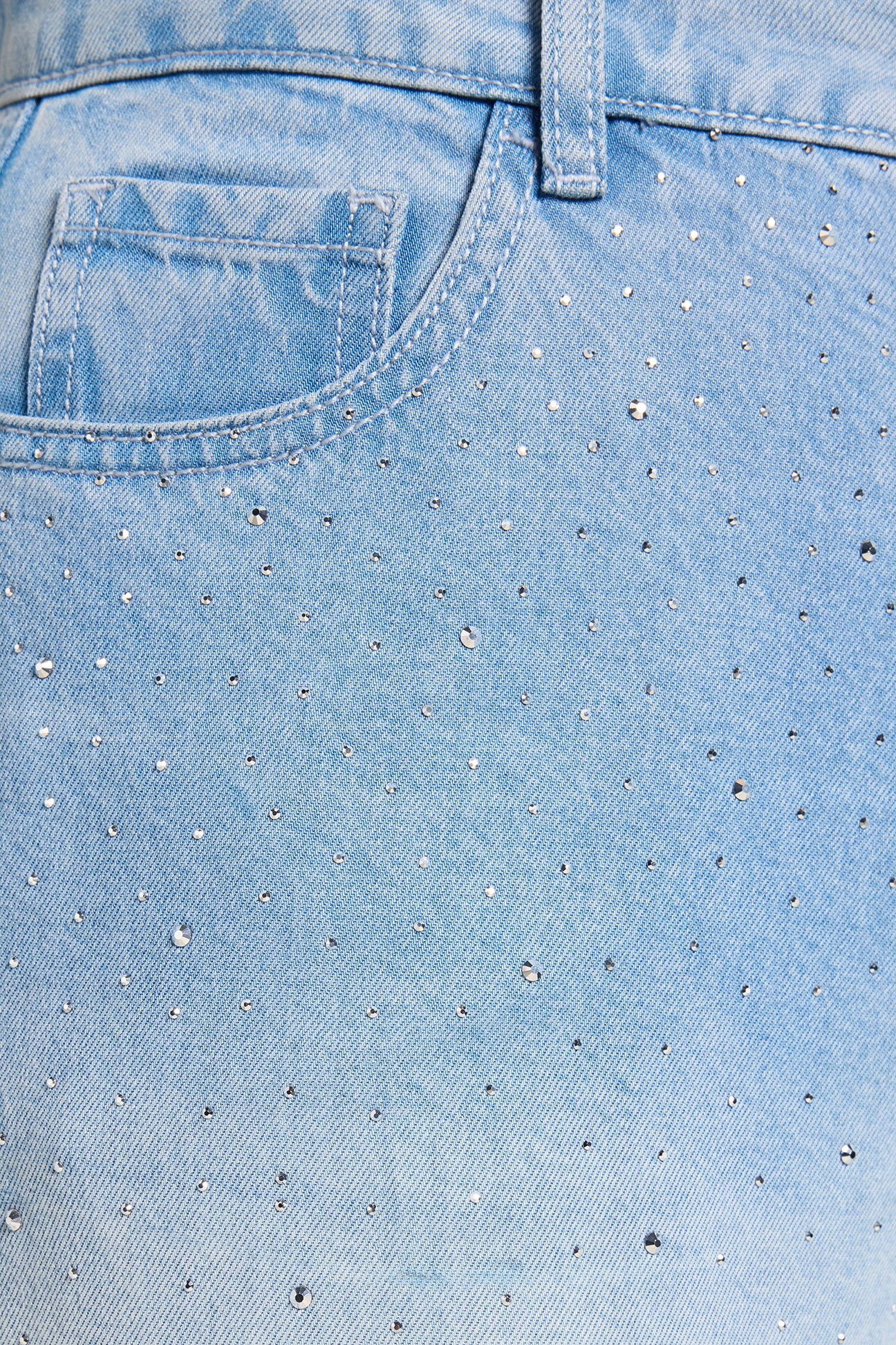 JEANS WIDE LEG CON PUNTI LUCE