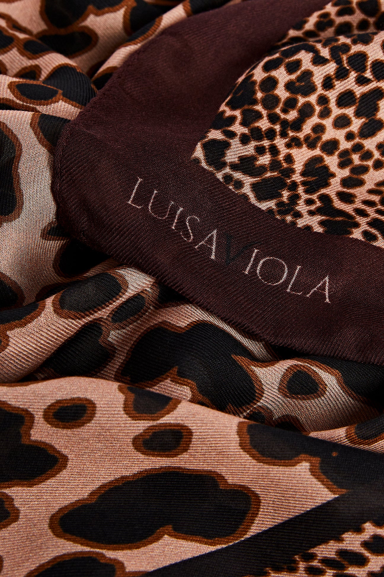 SCIARPA FOULARD CON STAMPA ANIMALIER