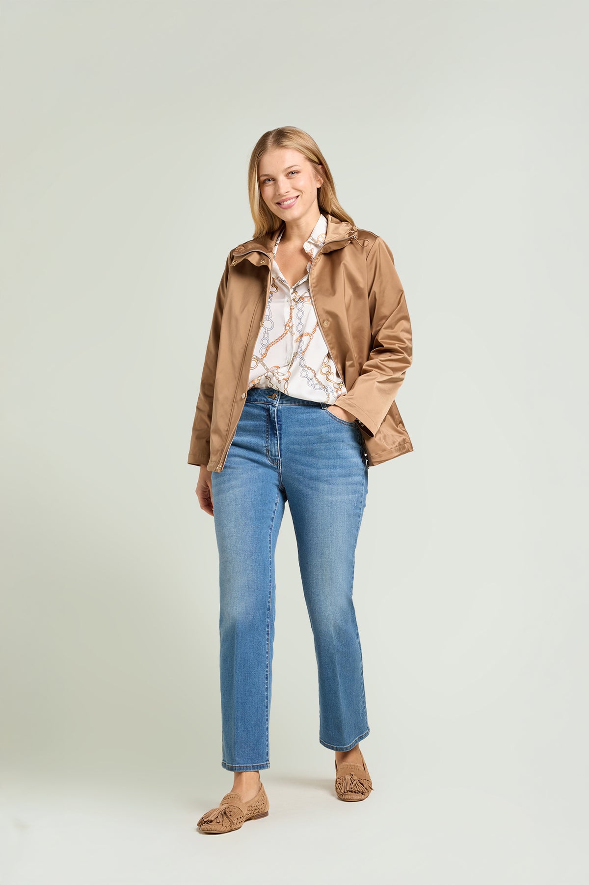 CAMICIA IN SATIN STAMPATO