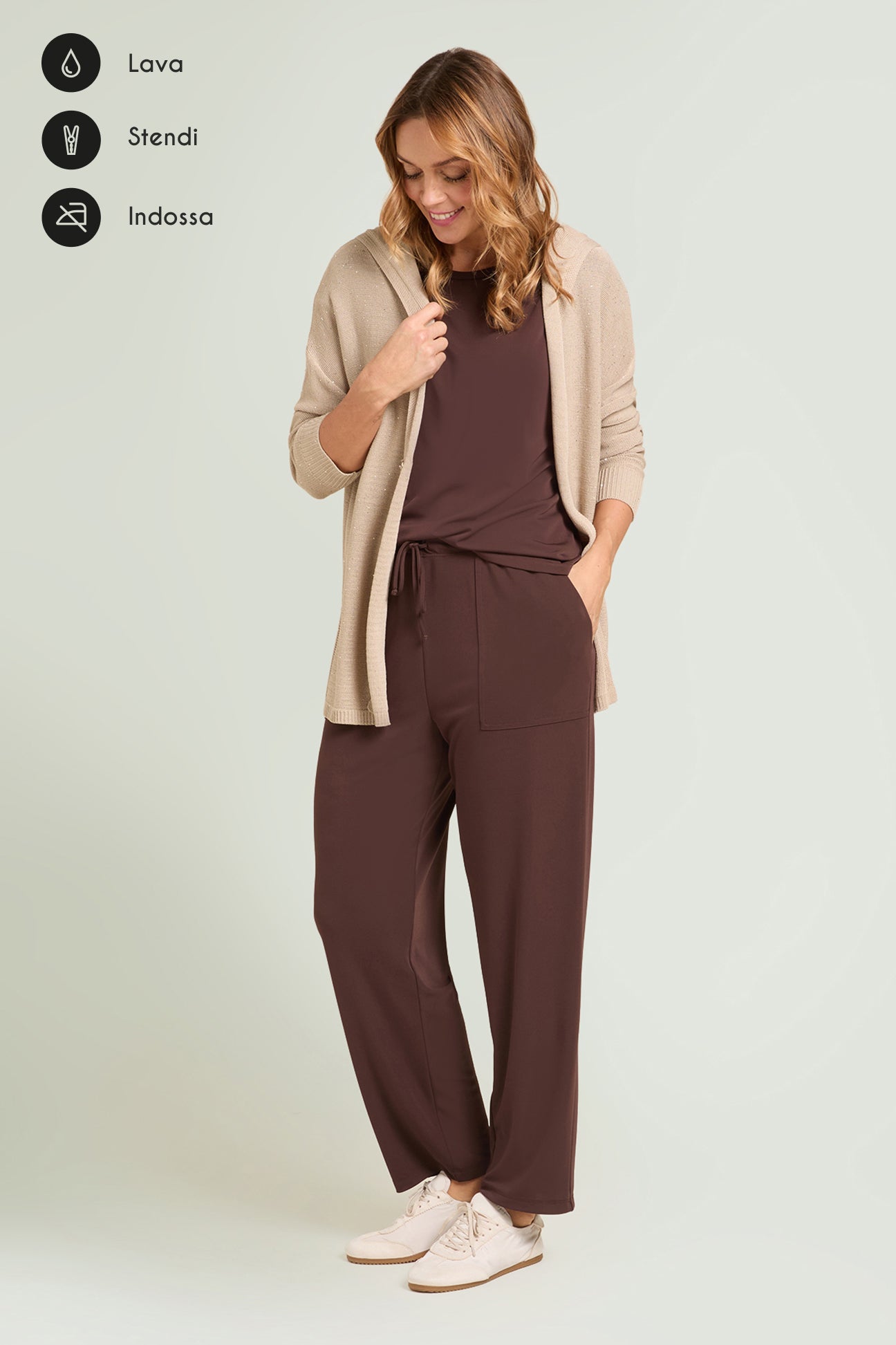PANTALONI PULL-ON JOGGER IN JERSEY FLUIDO