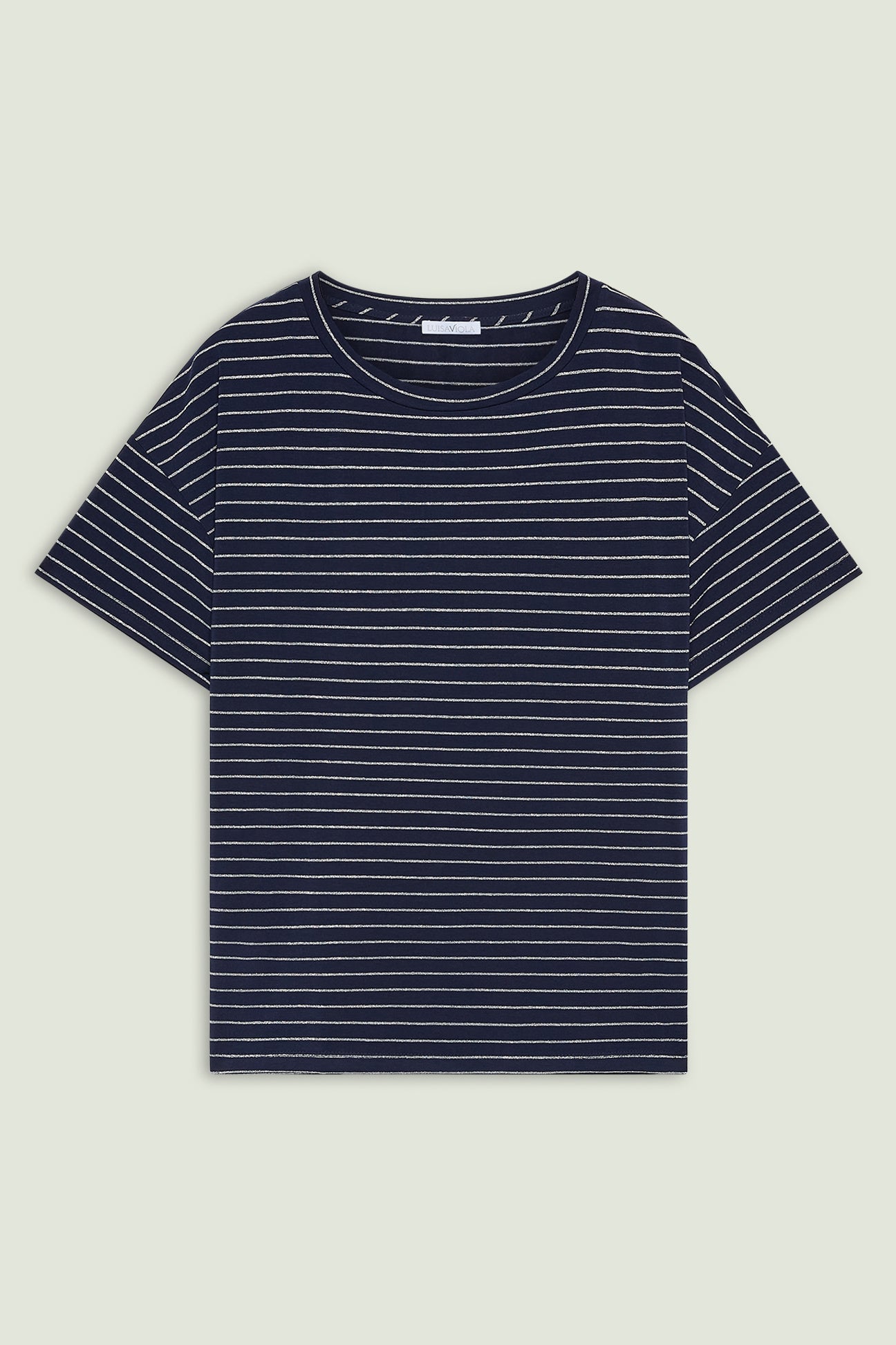 T-SHIRT A RIGHE LUREX
