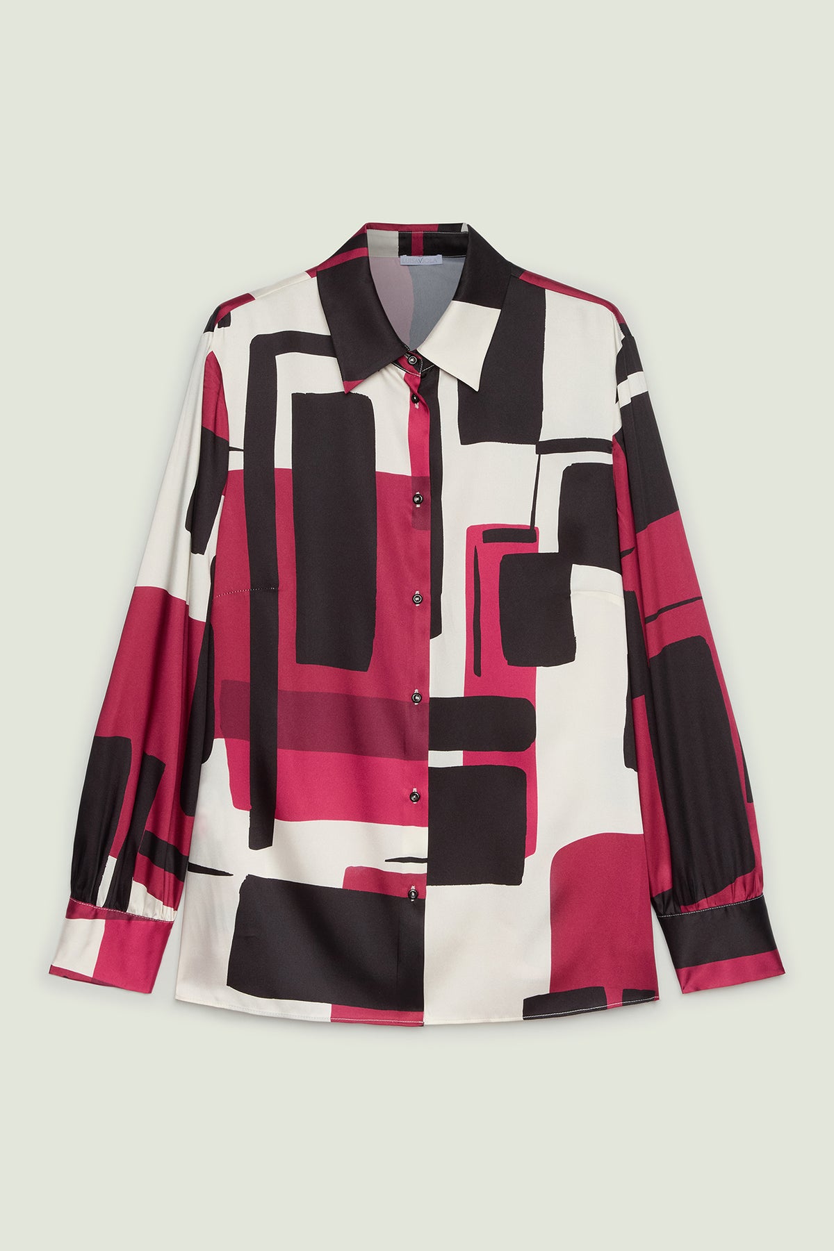 CAMICIA IN  SATIN STAMPATO