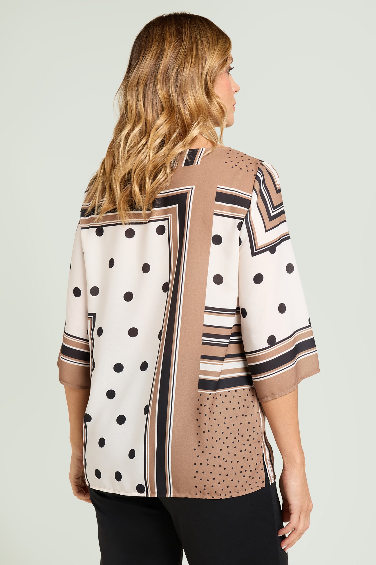 BLUSA IN DOPPIA GEORGETTE STAMPATA