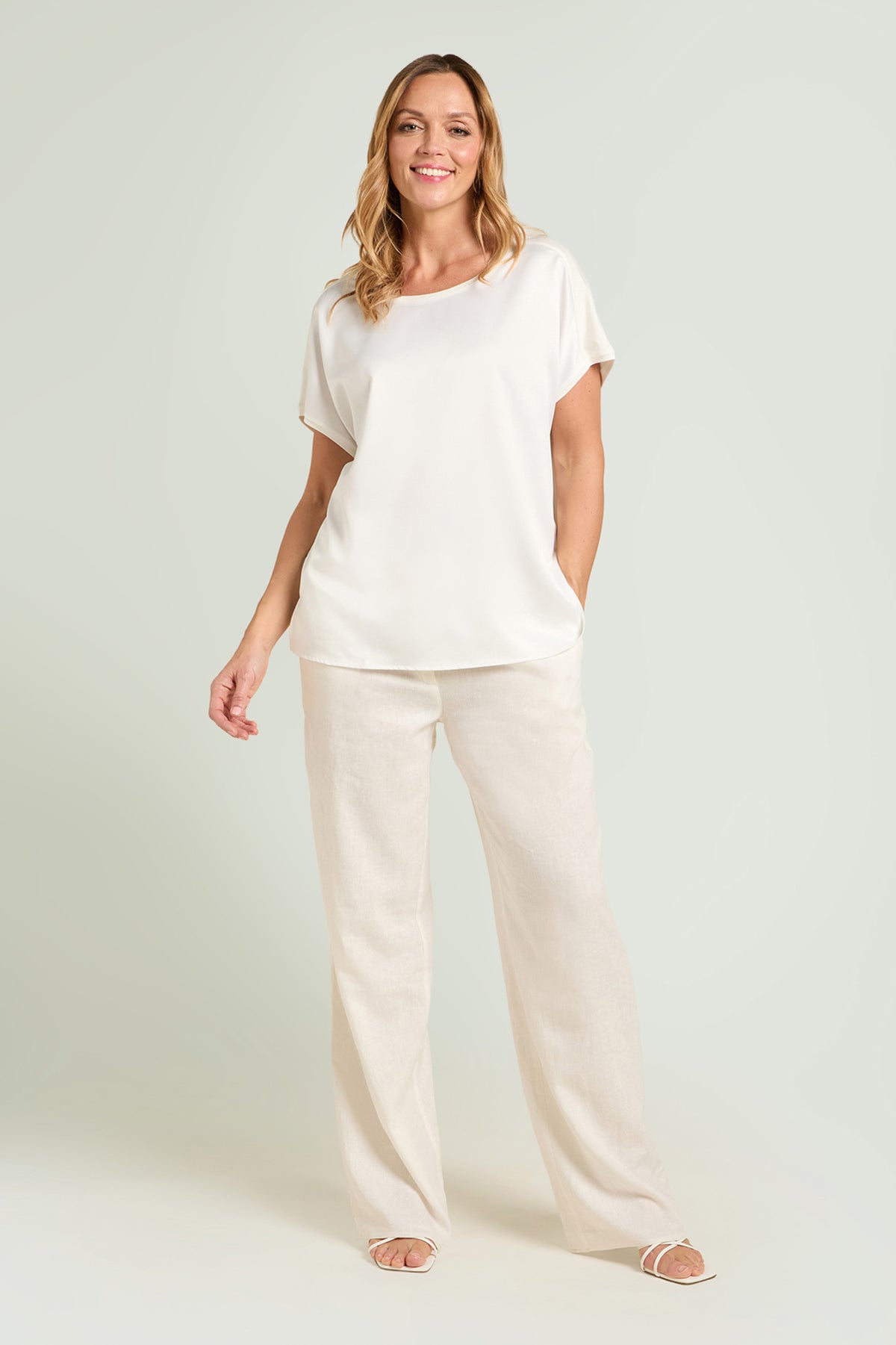 T-SHIRT | T-SHIRT IN RASO E JERSEY | LUISA VIOLA – Luisa Viola