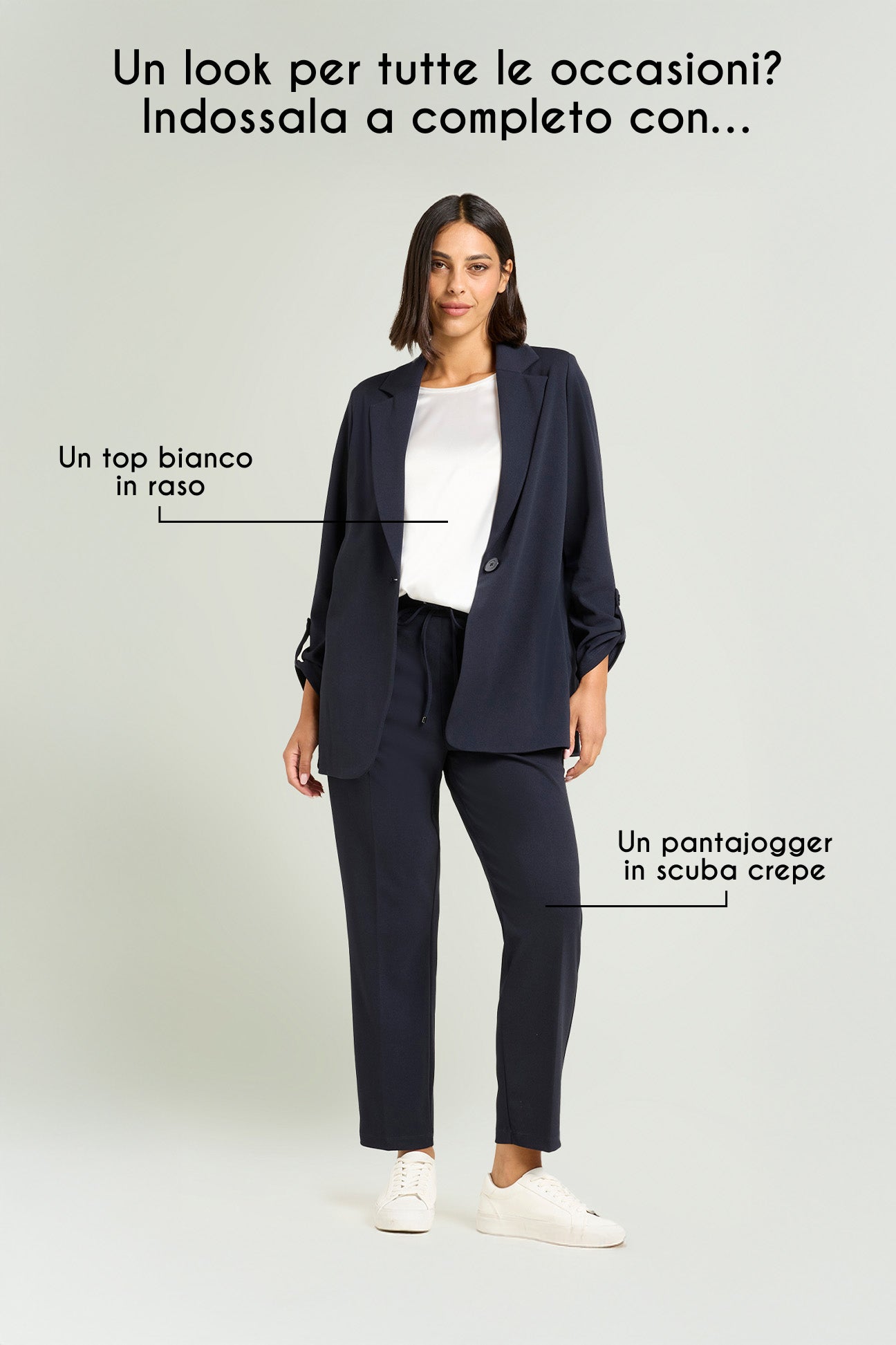 GIACCA IN SCUBA CREPE