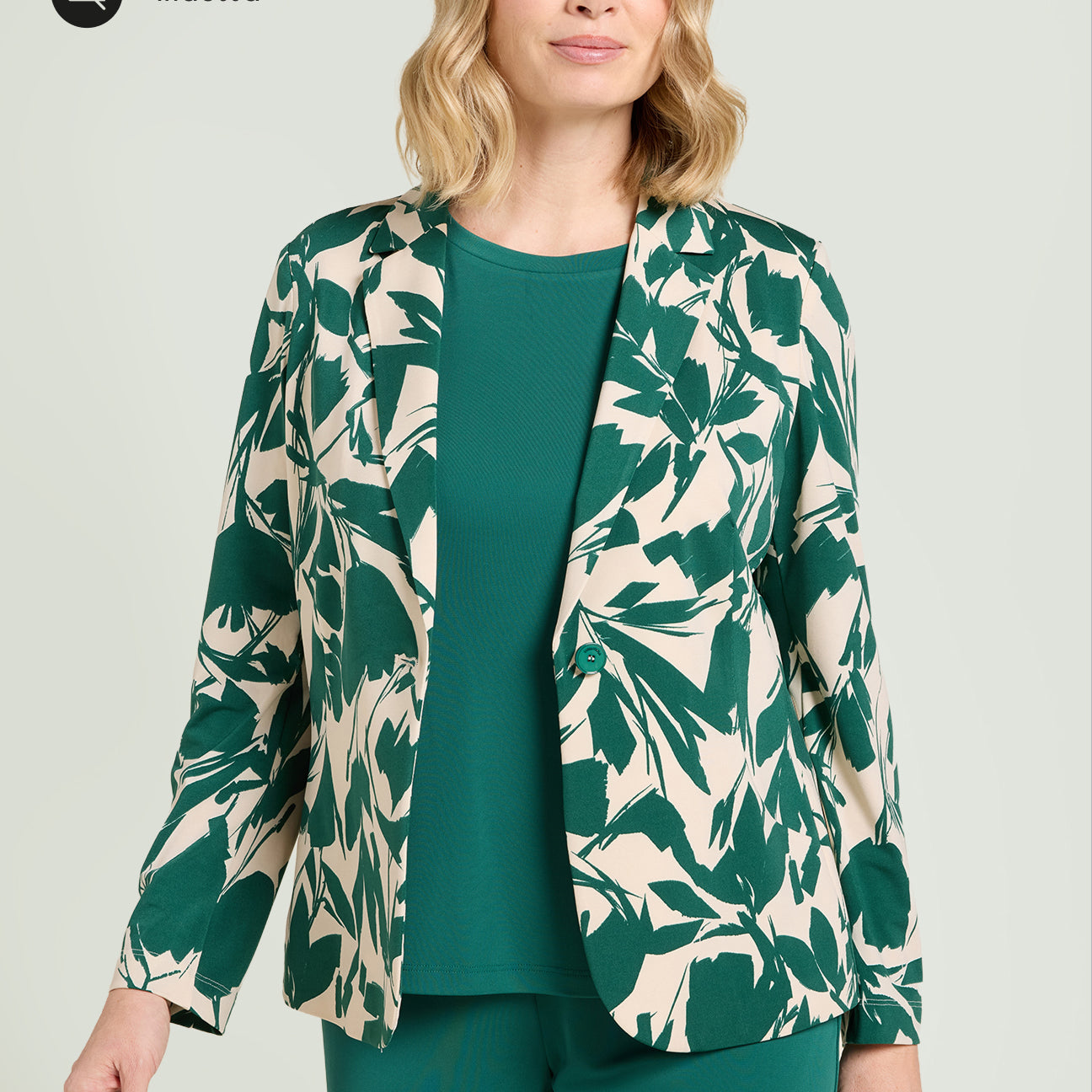 GIACCA IN JERSEY STAMPATO