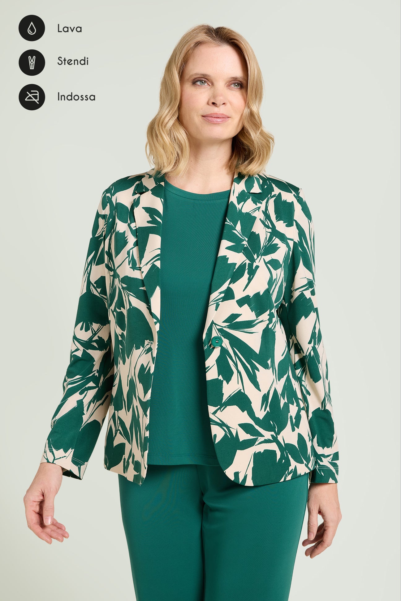 GIACCA IN JERSEY STAMPATO