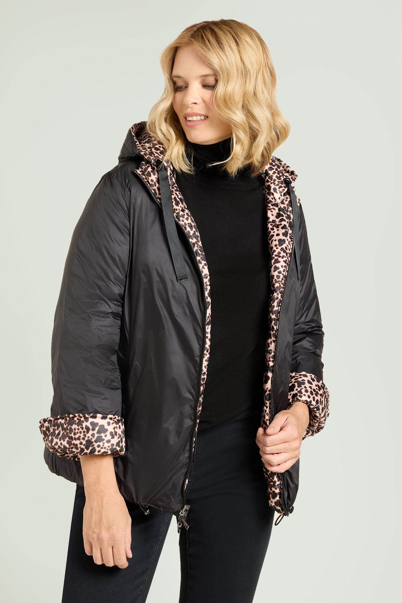 PIUMINO REVERSIBILE CON STAMPA ANIMALIER