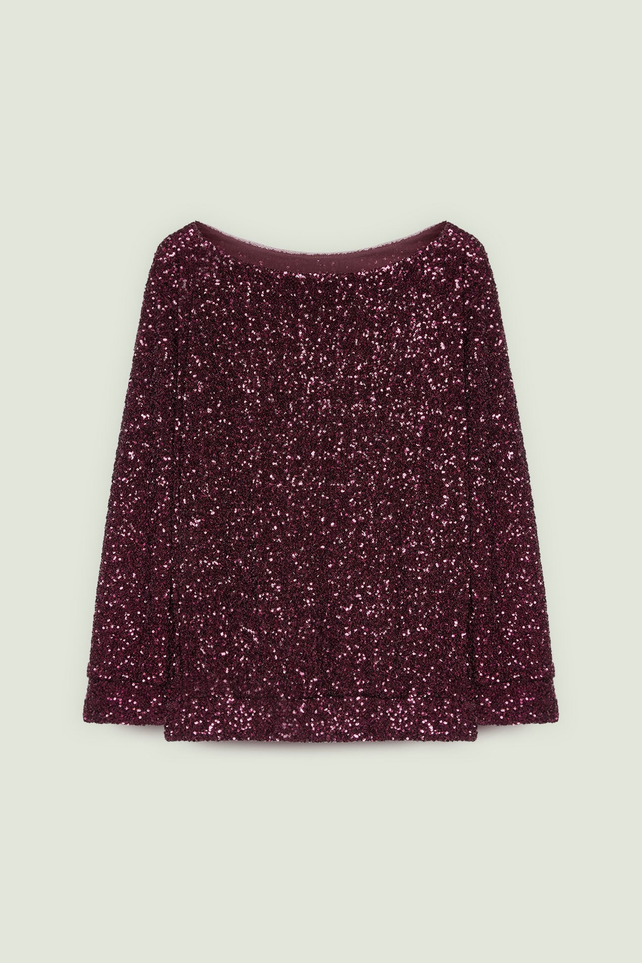 FELPA FULL PAILLETTES BURGUNDY