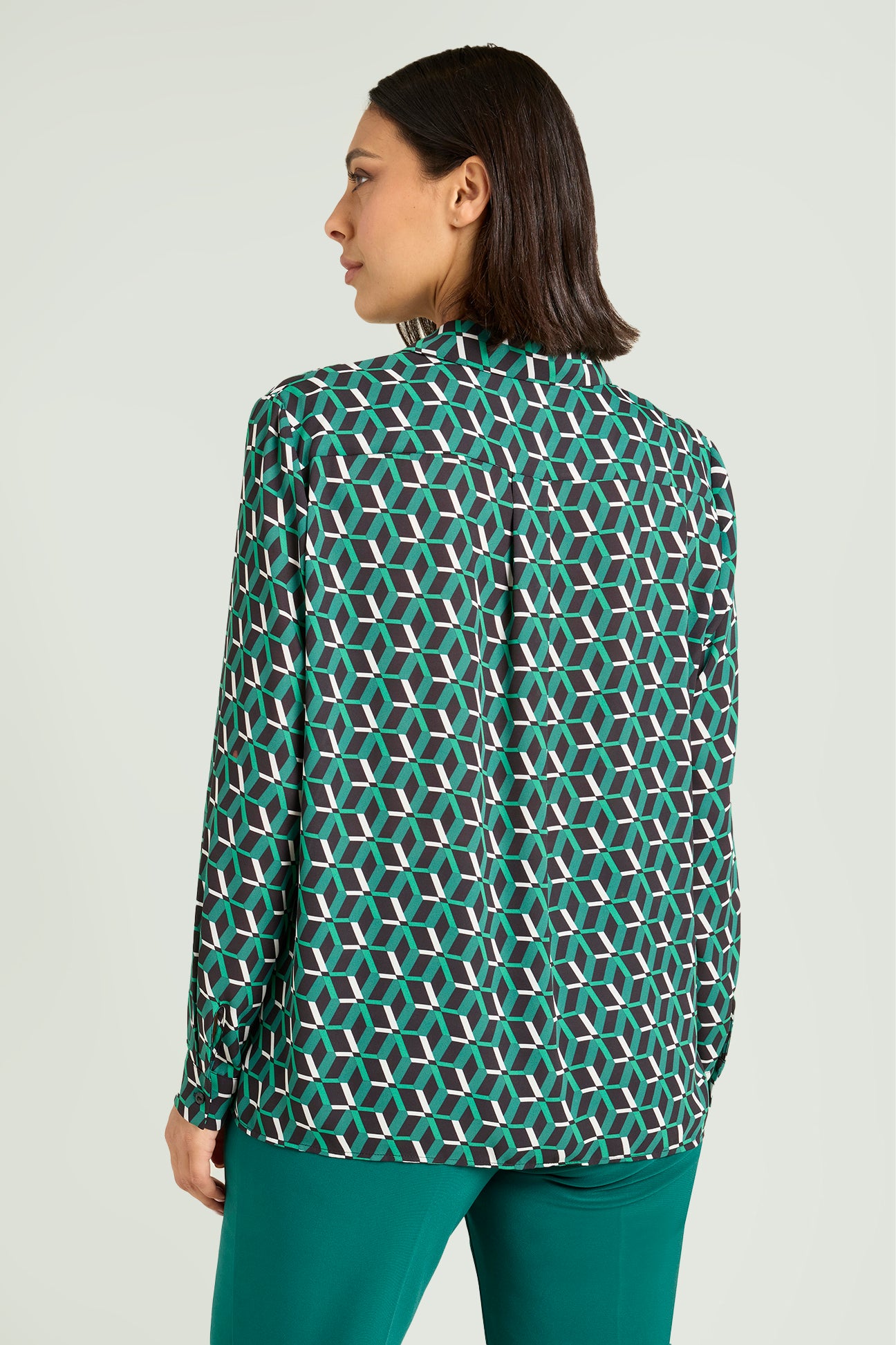 CAMICIA IN DOPPIA GEORGETTE STAMPATA