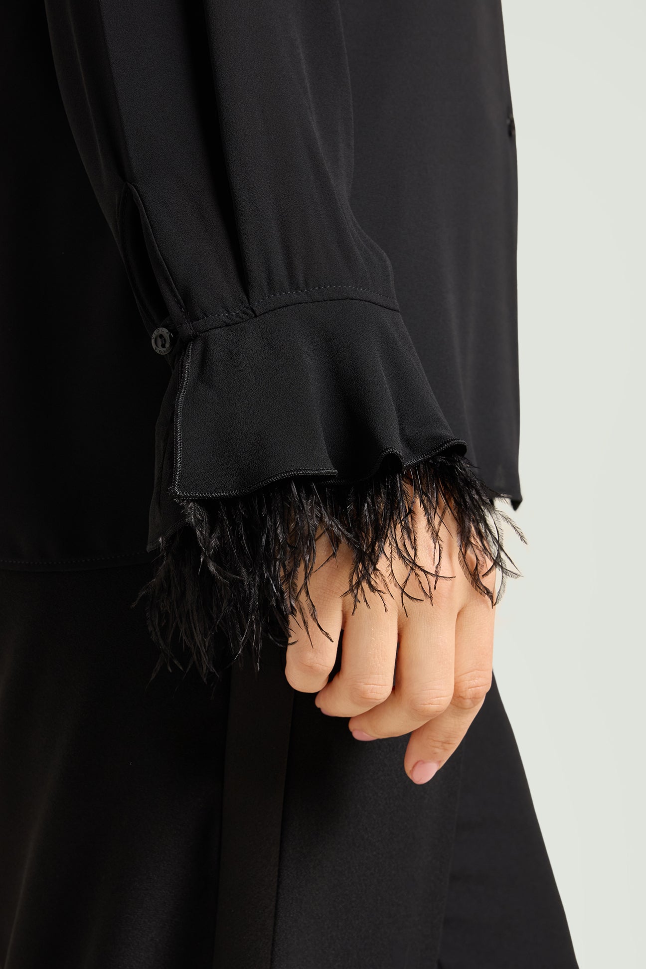 CAMICIA CON POLSI IN MARABU'