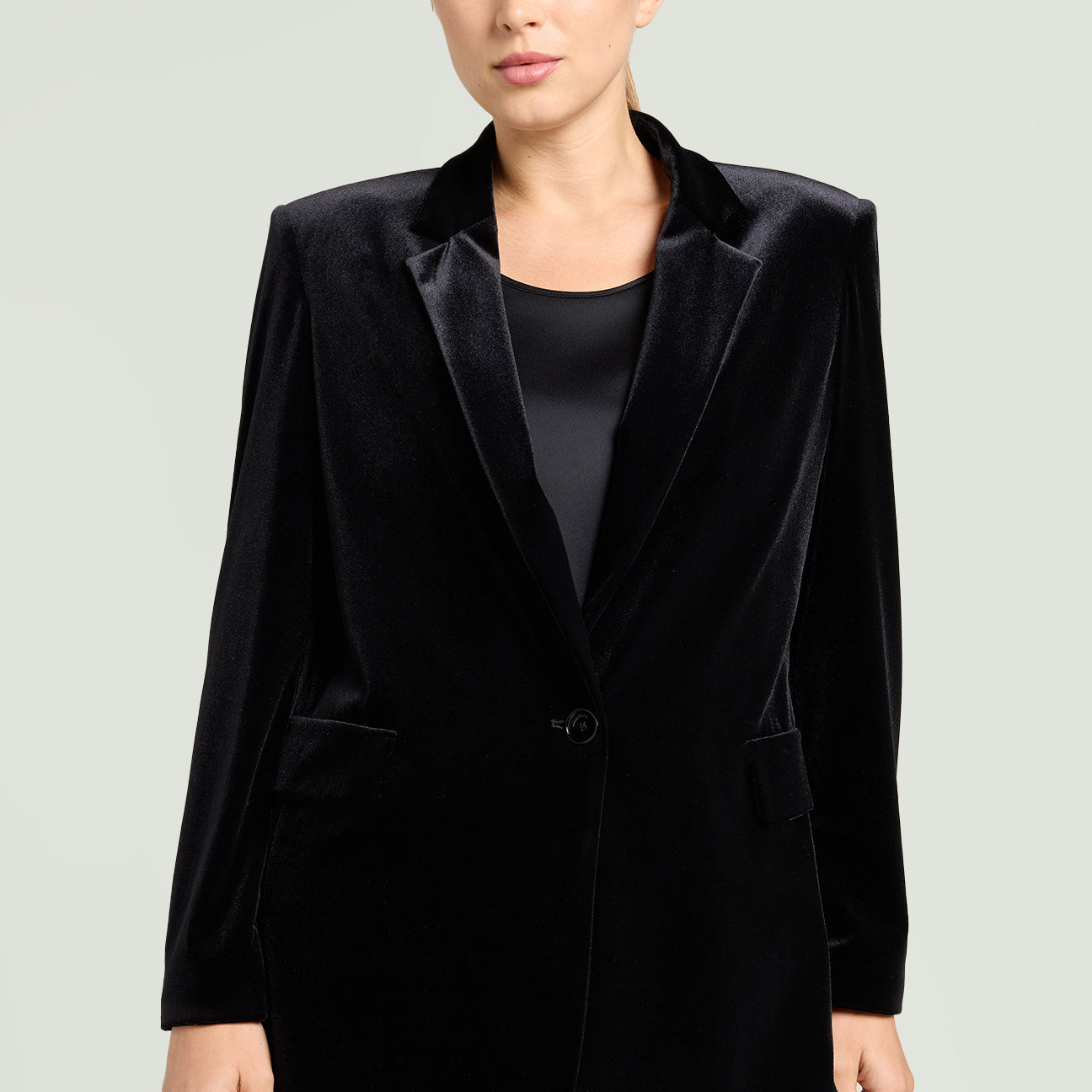 BLAZER IN VELLUTO STRETCH