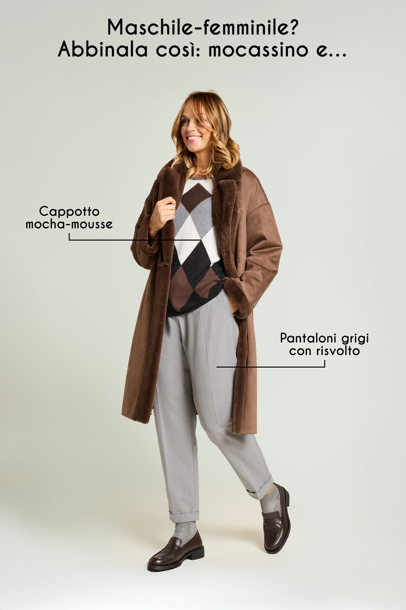 MAGLIA ARGYLE DEGRADE' E PAILLETTES